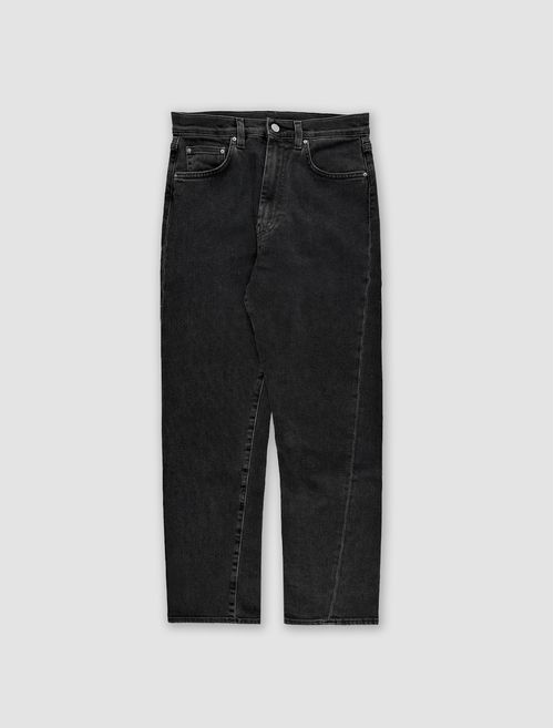 Twisted seam denim