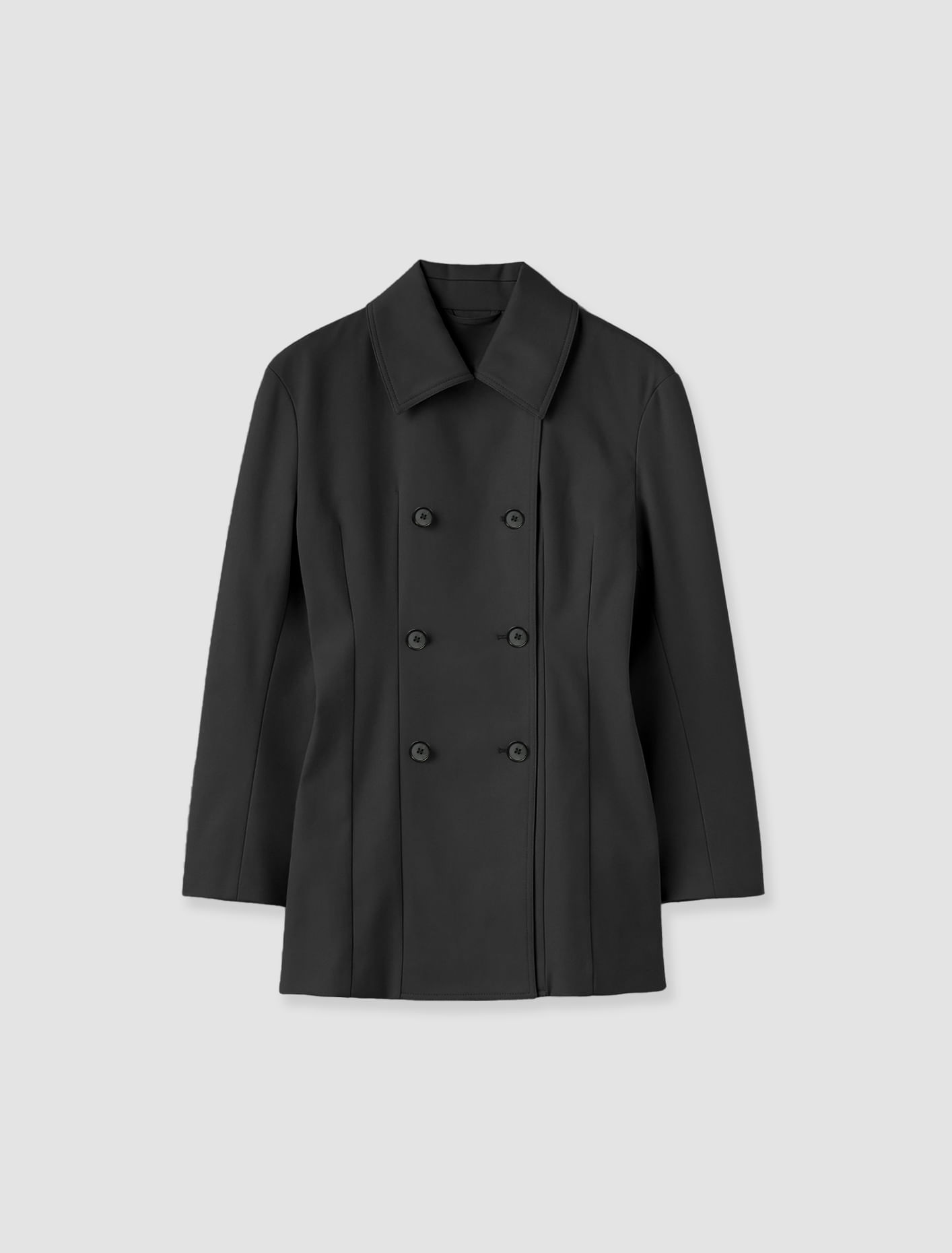 Shop Totême Double-breasted Jacket In Black