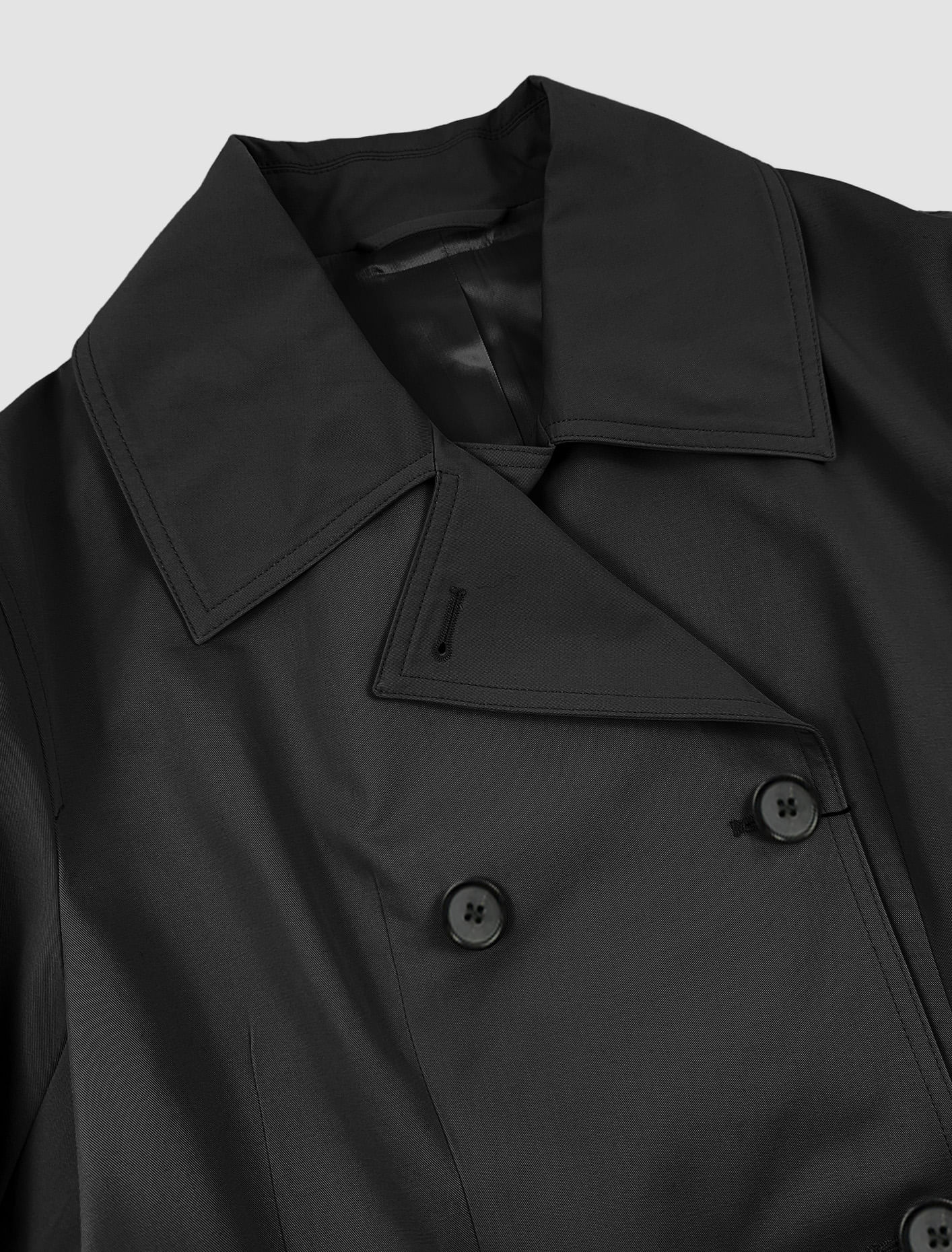 Shop Totême Double-breasted Jacket In Black