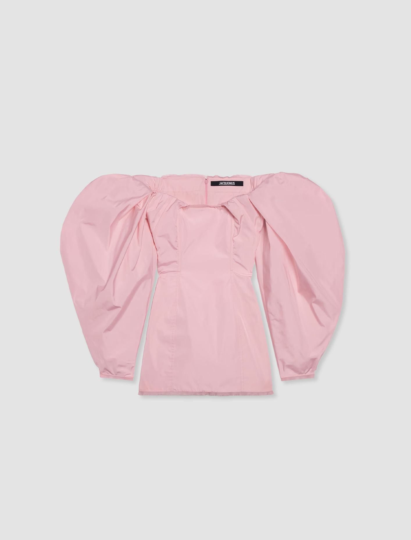 Shop Jacquemus La Robe Taffetas In Light Pink