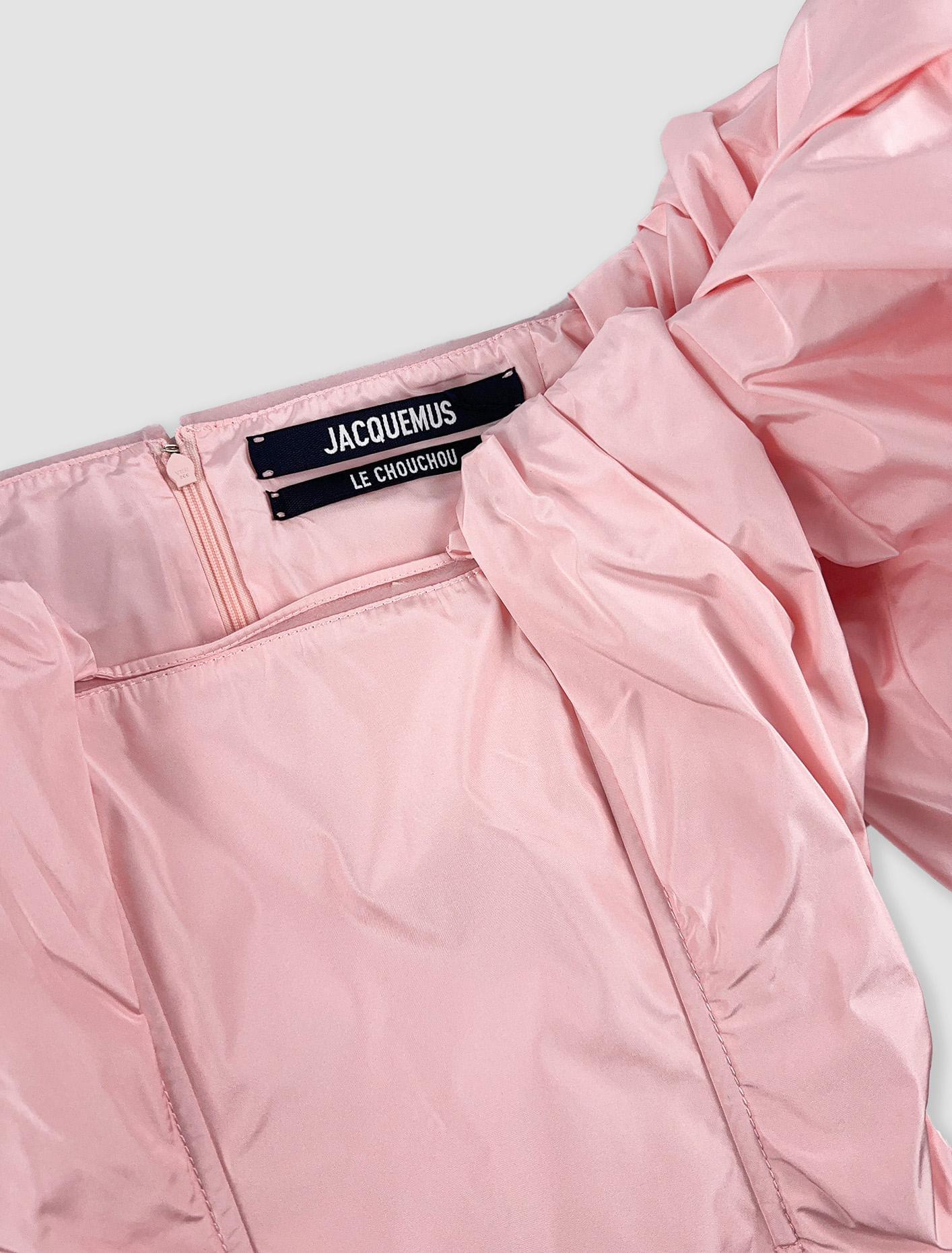 Shop Jacquemus La Robe Taffetas In Light Pink