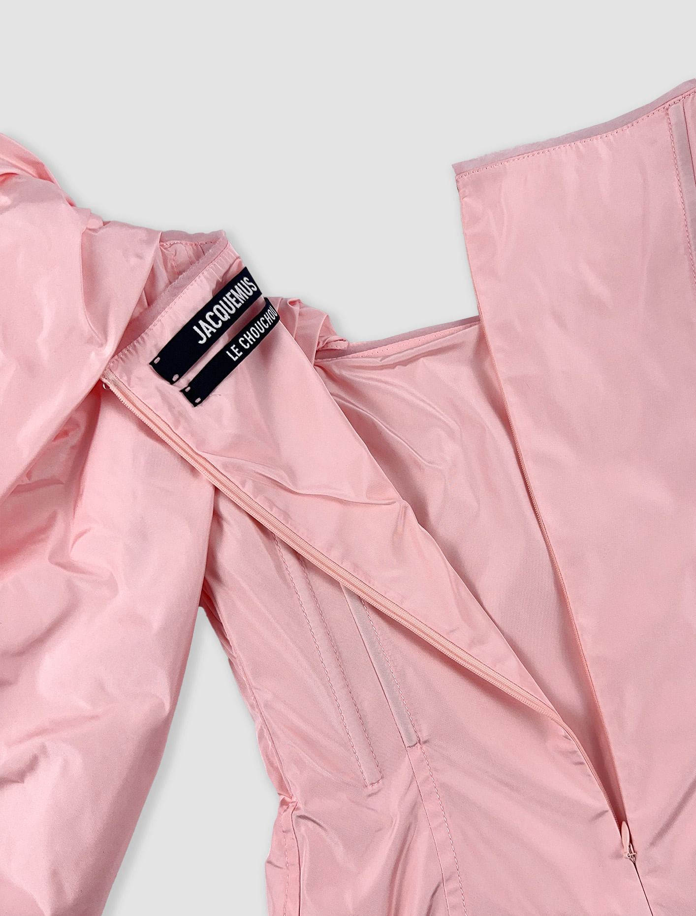 Shop Jacquemus La Robe Taffetas In Light Pink