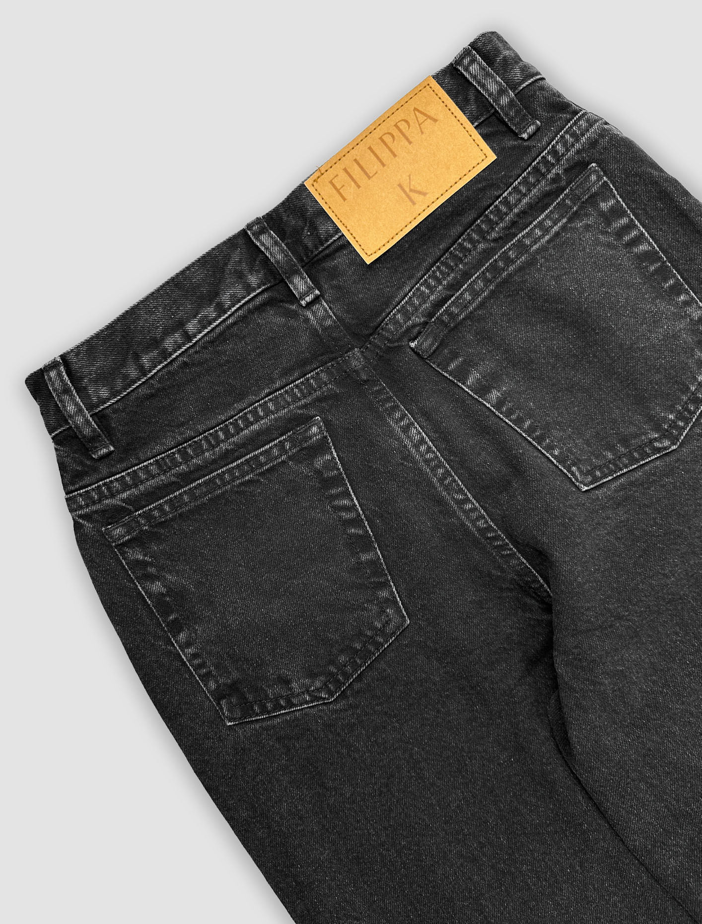 Shop Filippa K Baggy Tapered Jeans In Charcoal