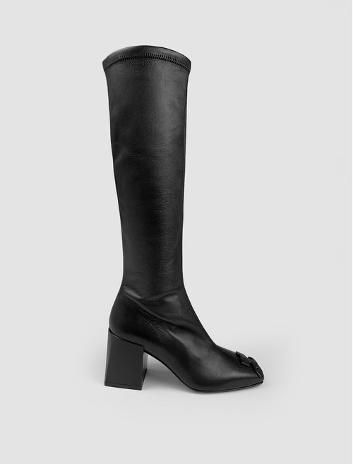 Knee-high leather boots