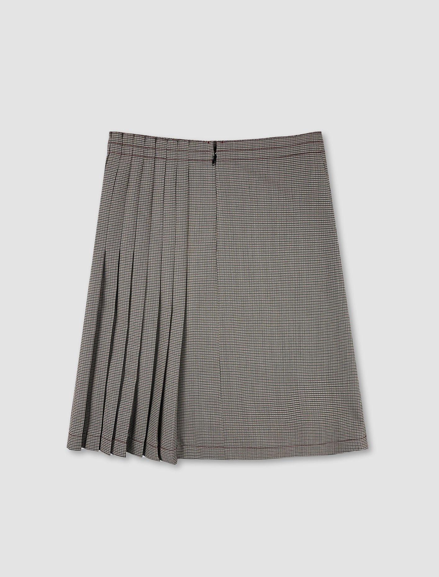 Shop Marni Checked Skirt In Ruby