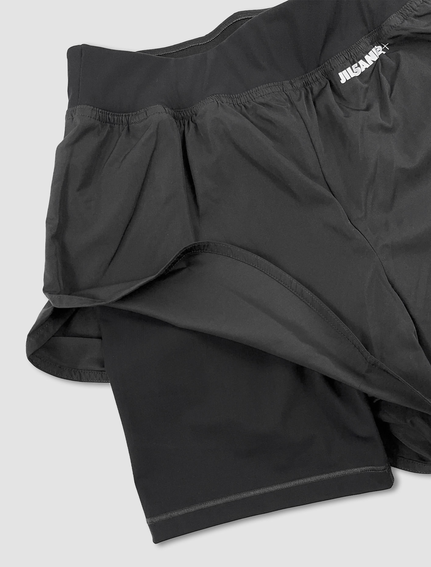 Shop Jil Sander Layered Shorts In Black