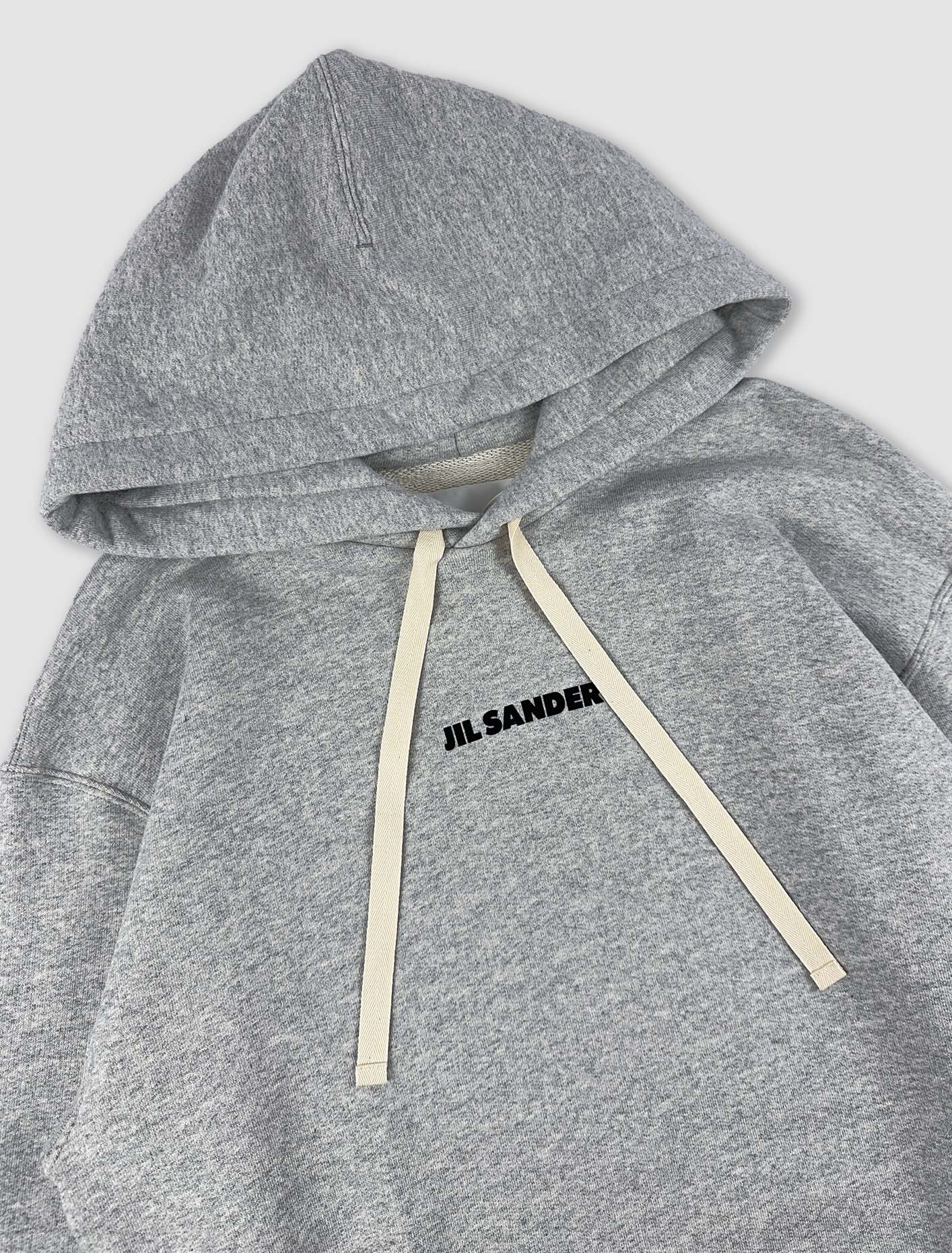 Shop Jil Sander Hooded Sweatshirt In Powder Green