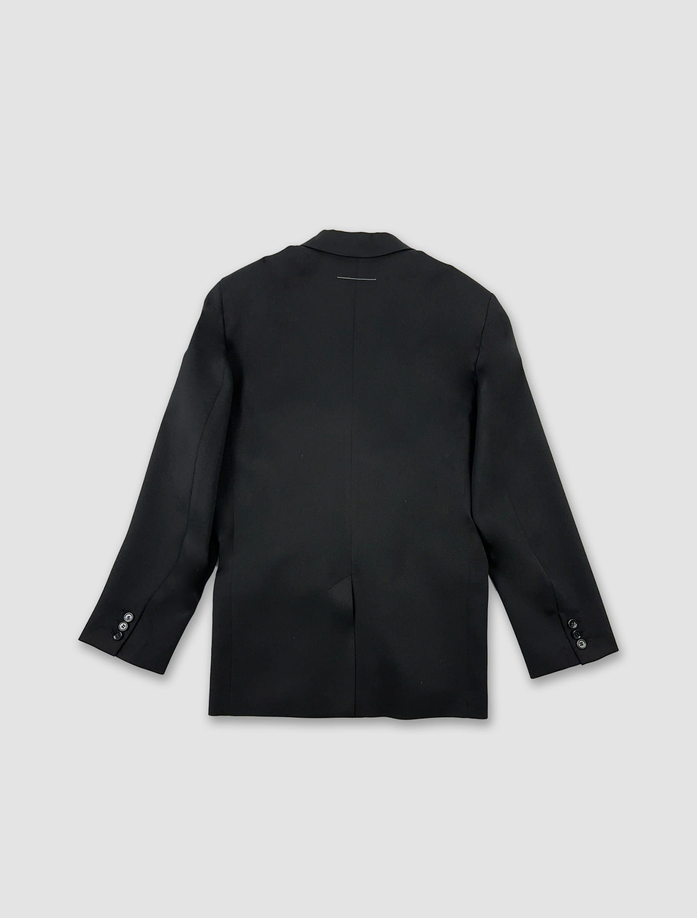 Shop Mm6 Maison Margiela Double-breasted Blazer In Black