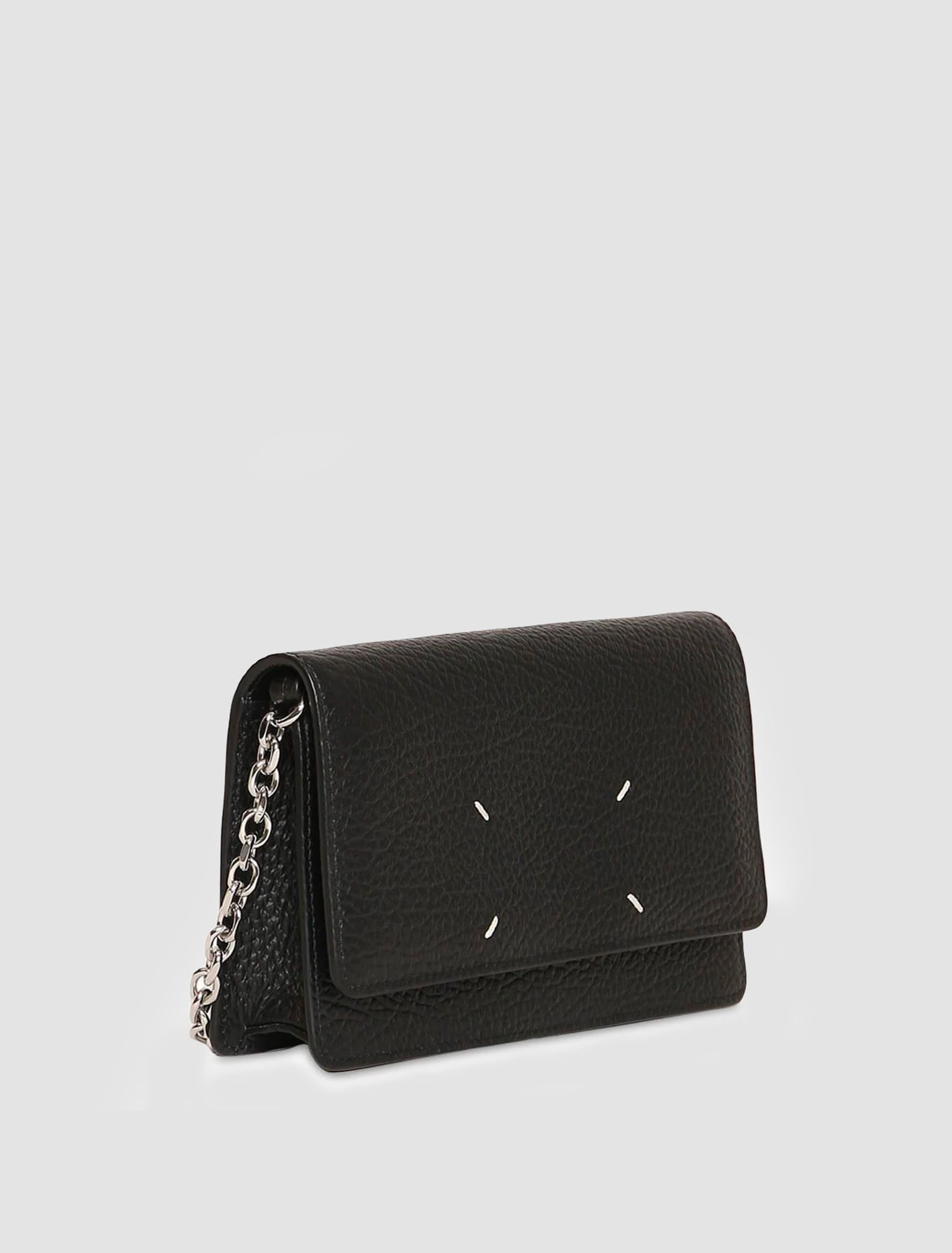 Shop Maison Margiela Shoulder Wallet In Black