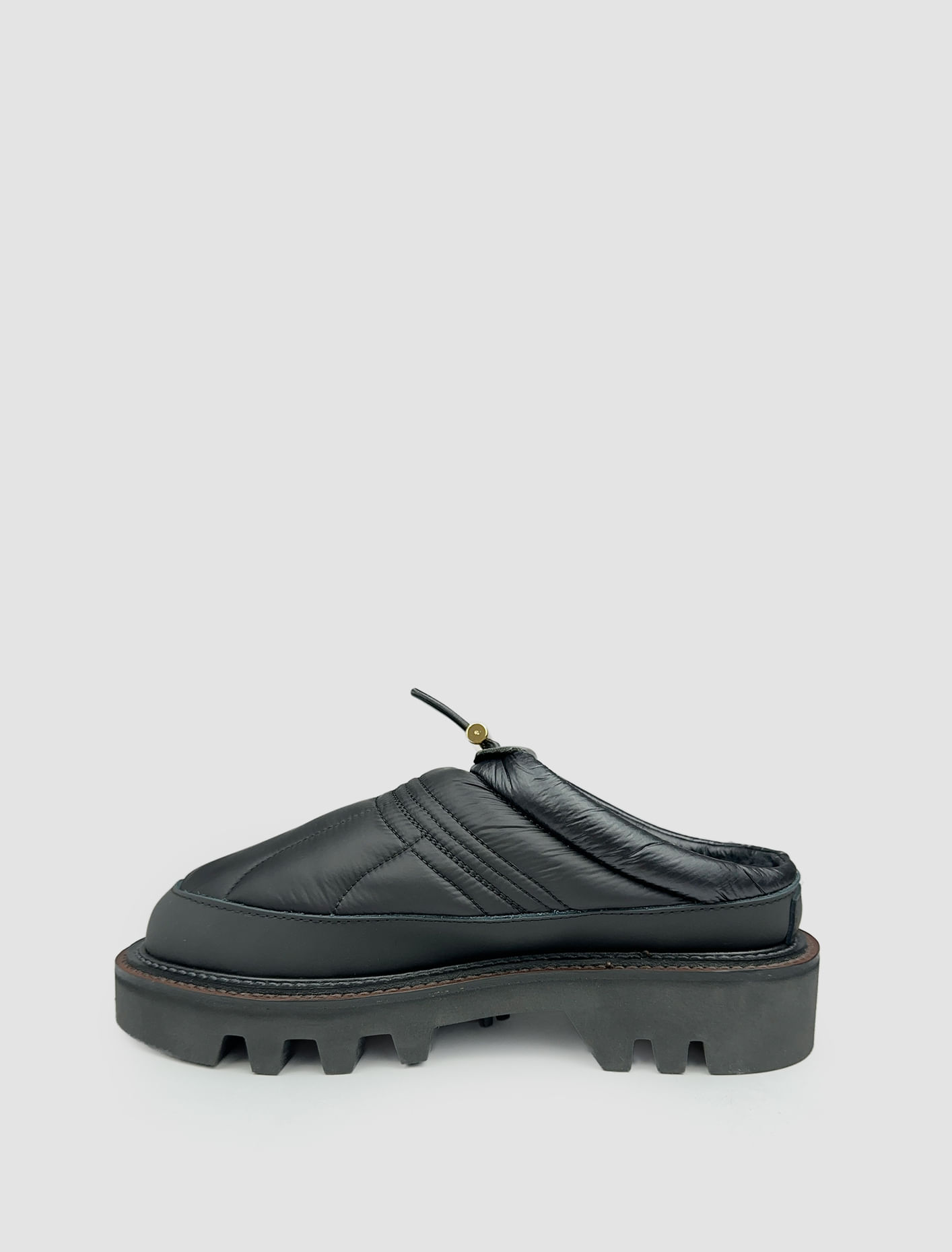 Shop Sacai Padded Slippers In Black