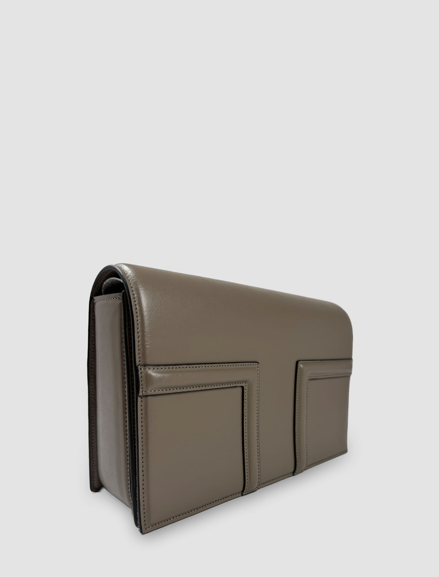 Shop Totême T-flap Bag In Taupe