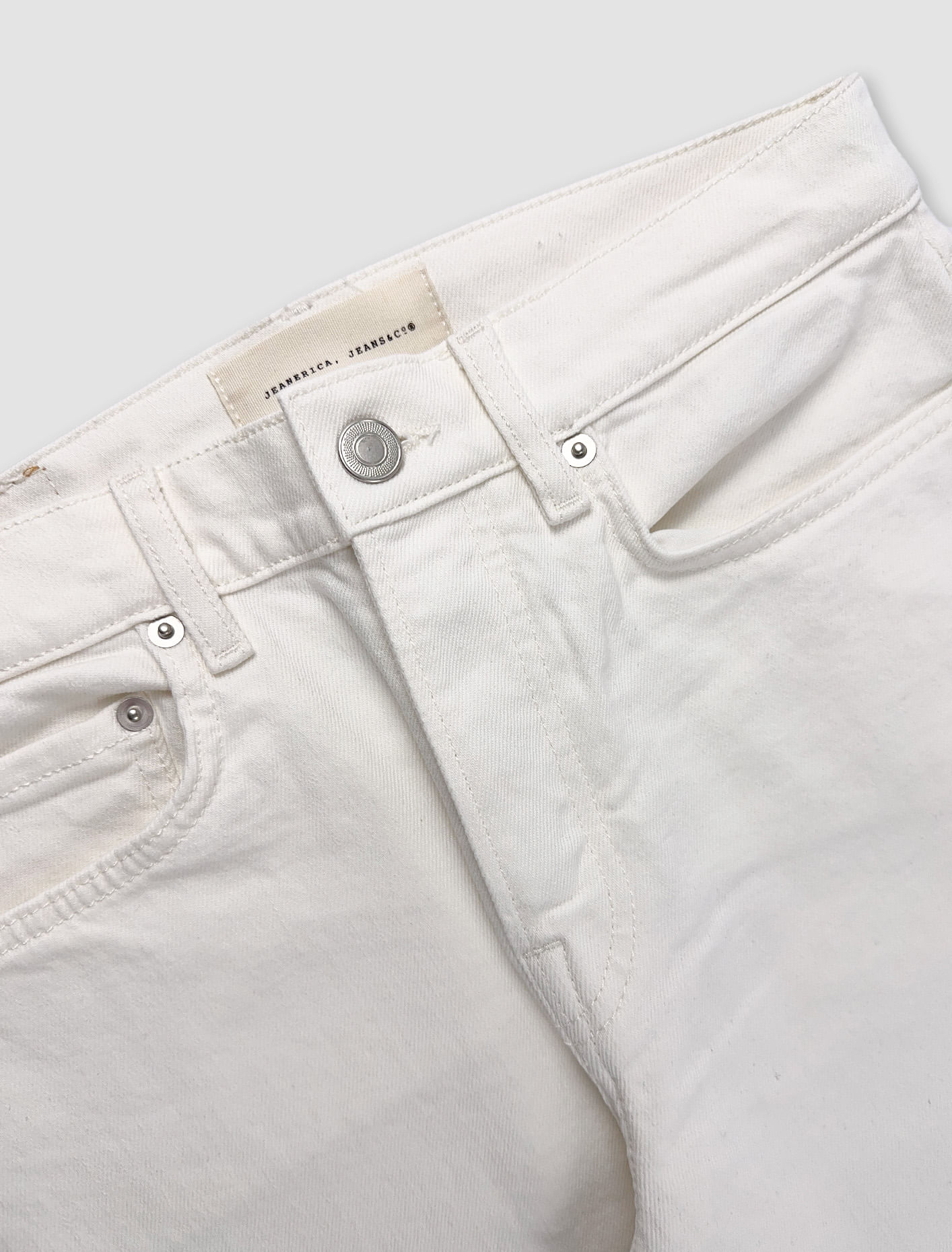 Shop Jeanerica Classic Jeans In Natural White