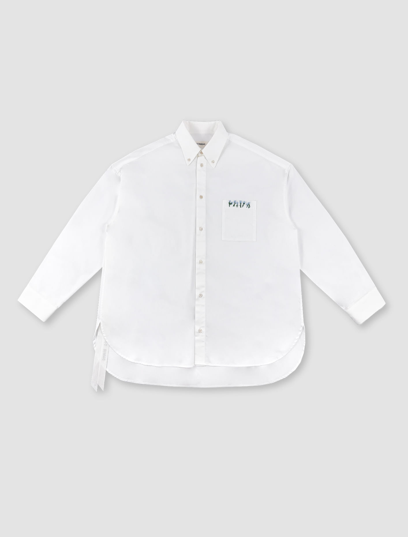 Shop Diomene Classic Embroidery Shirt In Snow White