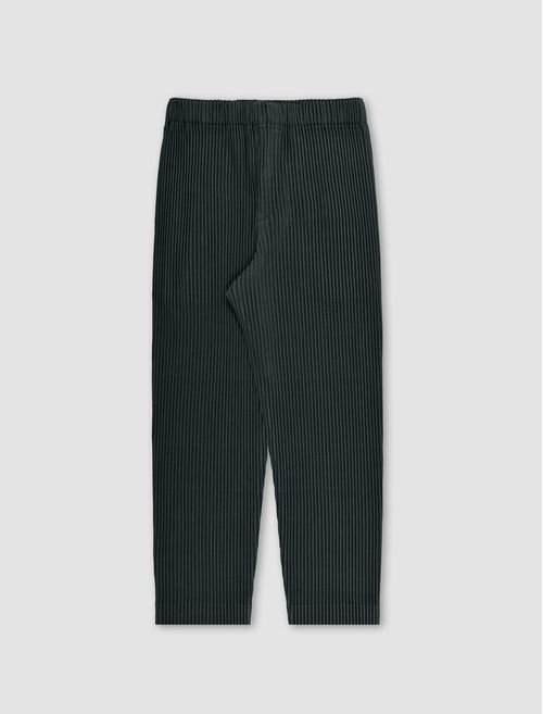 Pleated trousers in polyester