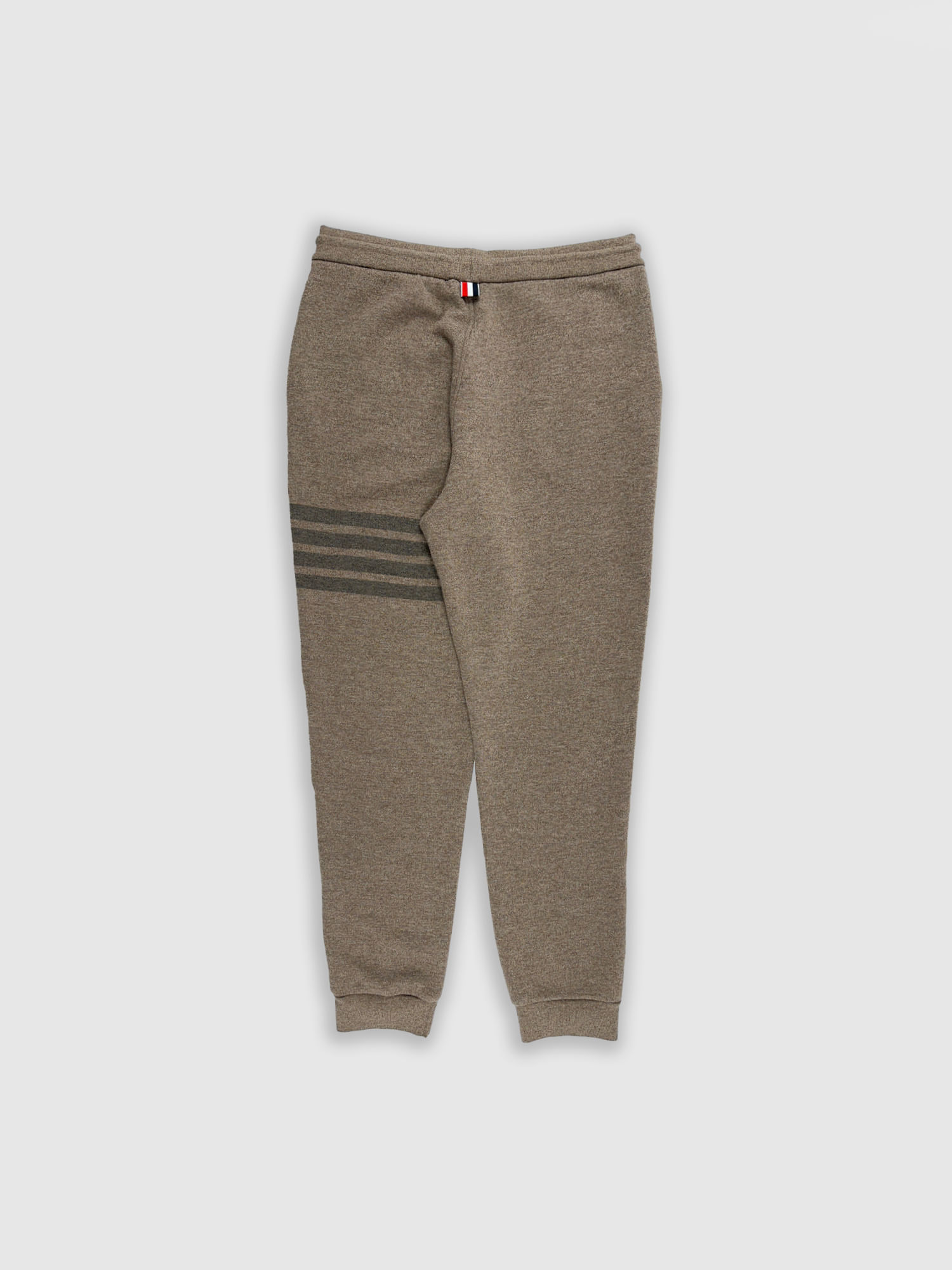 Shop Thom Browne 4-bar Trousers With Stripe In Brown