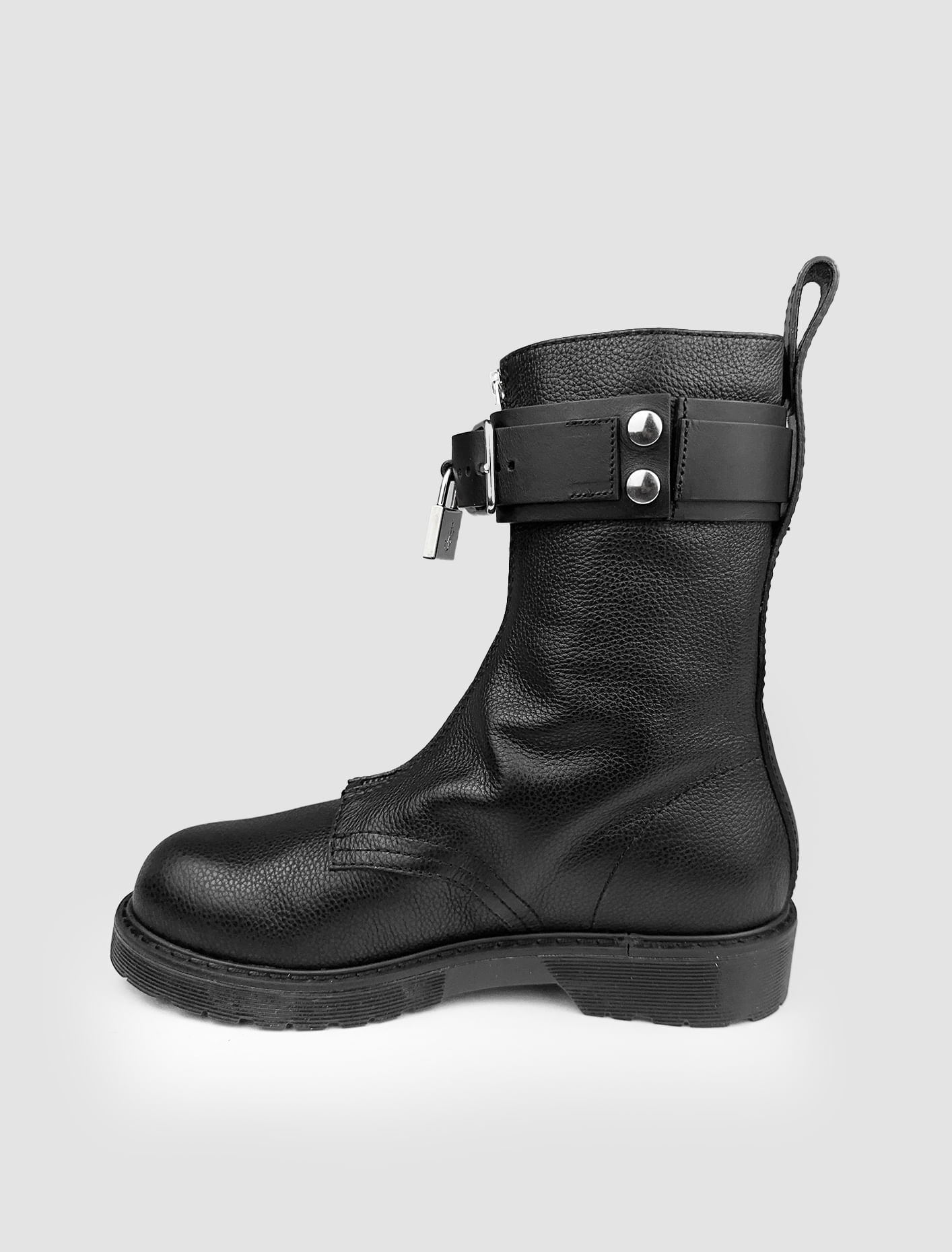 Shop Jw Anderson Punk Combat Ankle Boots In Black