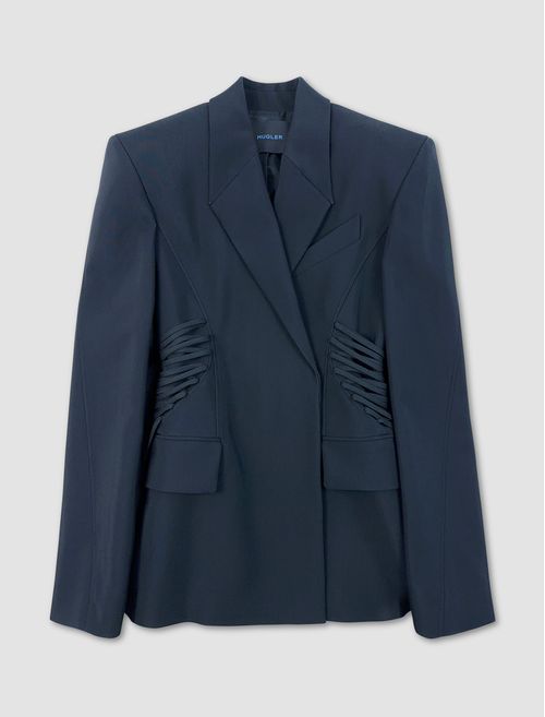 Blazer plissettato