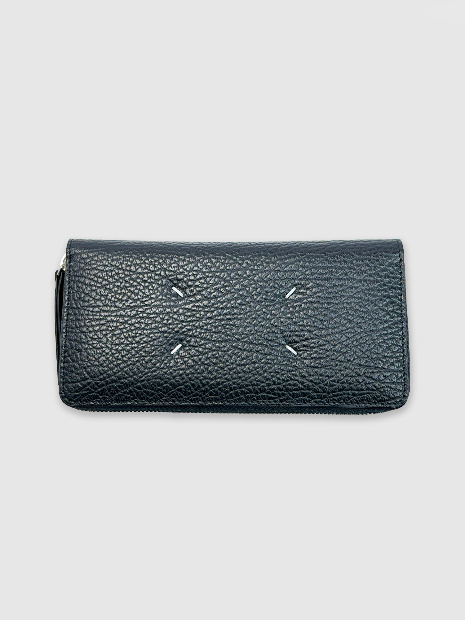 Maison Margiela Zip Wallet In Black