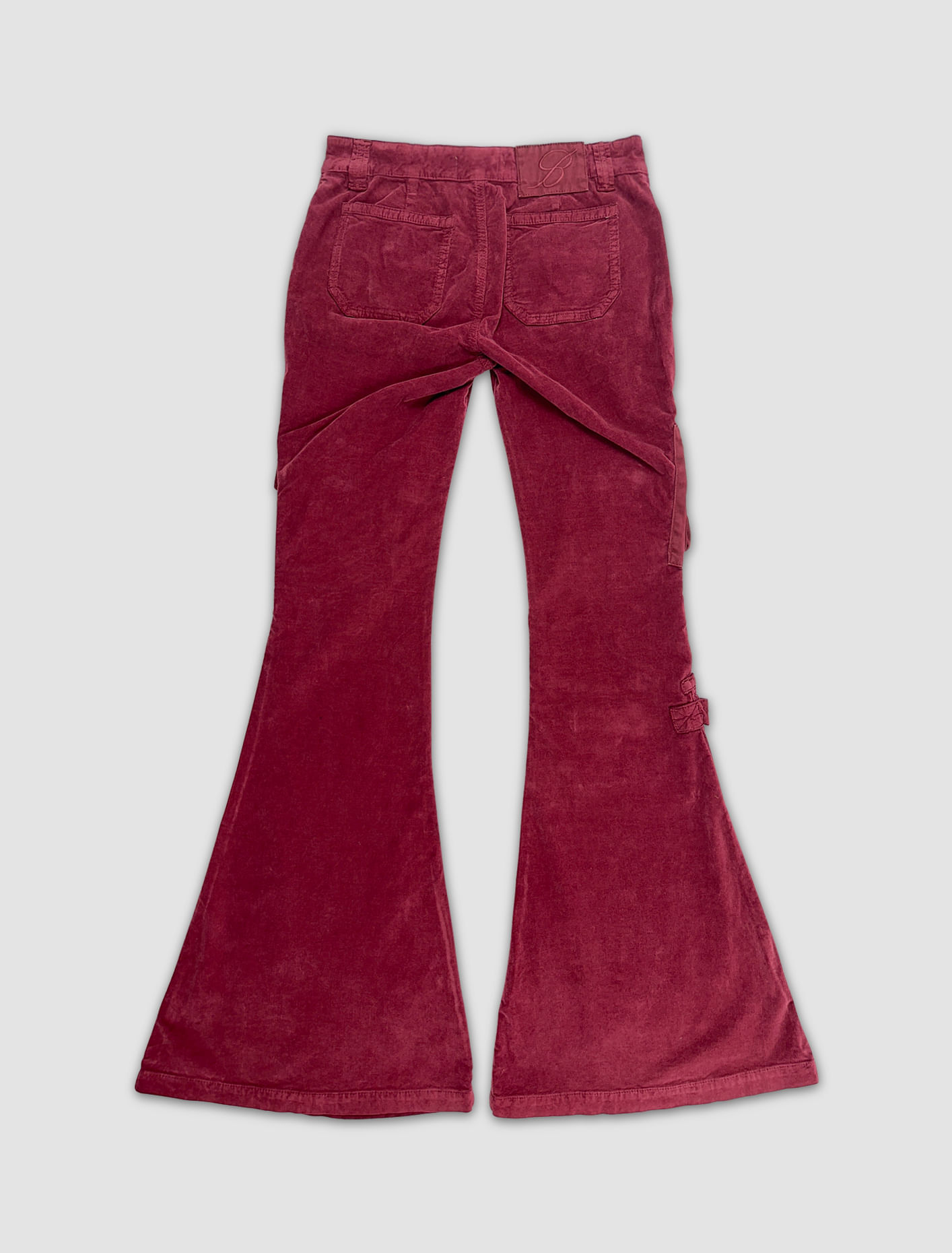 Shop Blumarine Flared Trousers In Port Royal