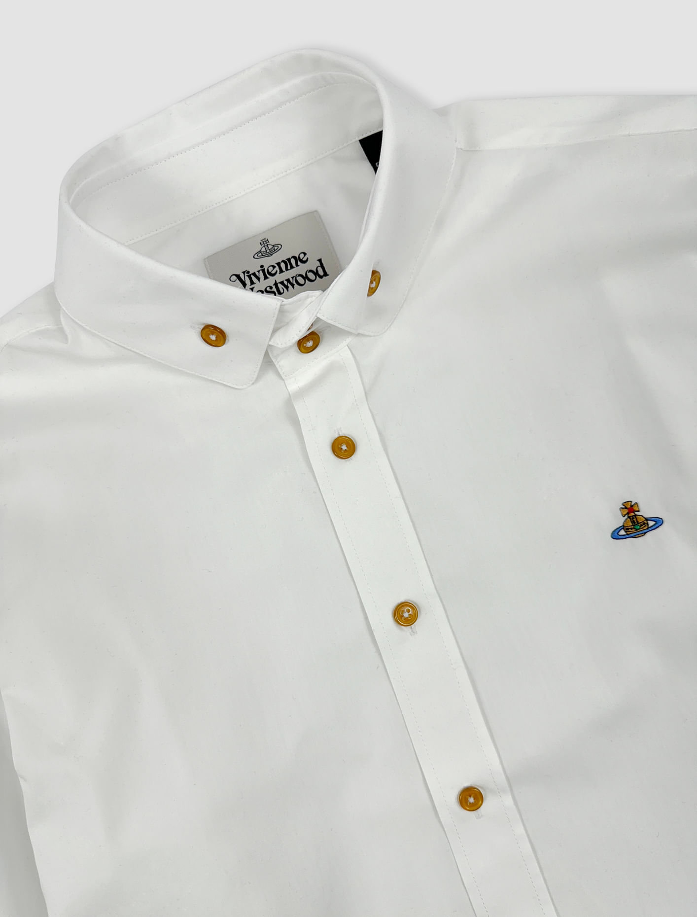 Shop Vivienne Westwood 2 Button Krall Shirt In White