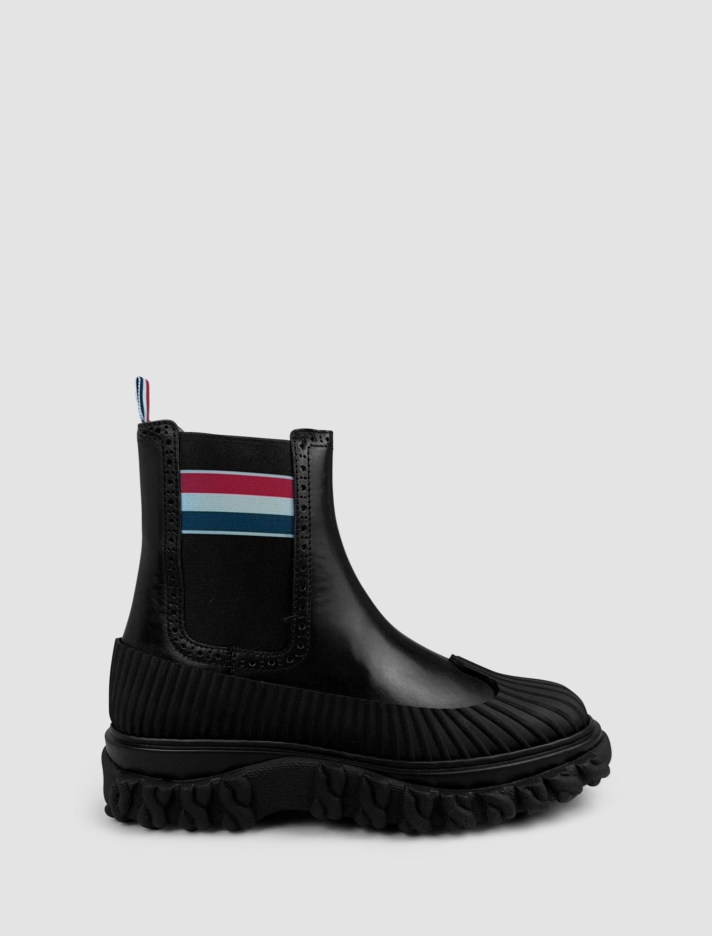 Thom Browne Chelsea Duck Boots In Black