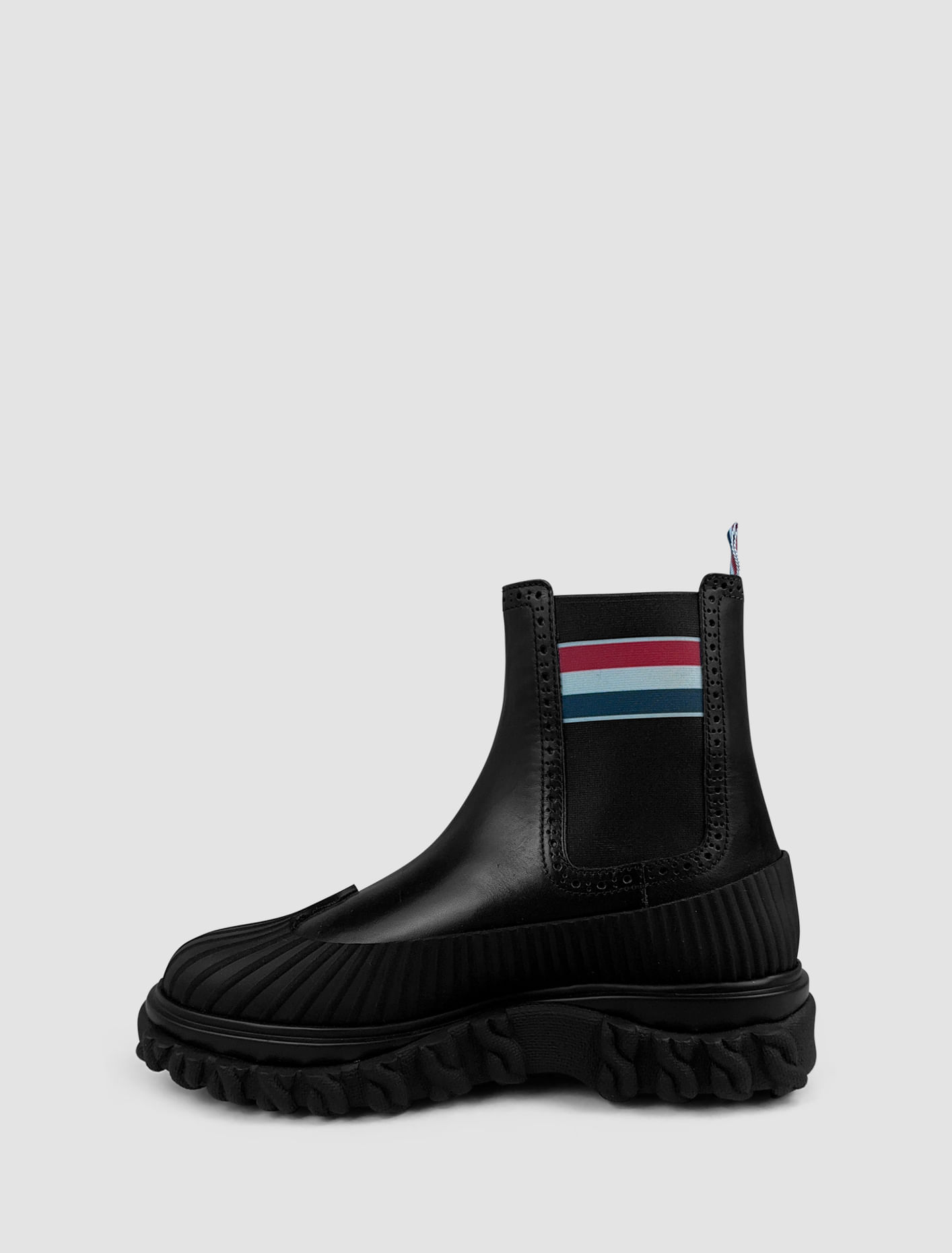 Shop Thom Browne Chelsea Duck Boots In Black