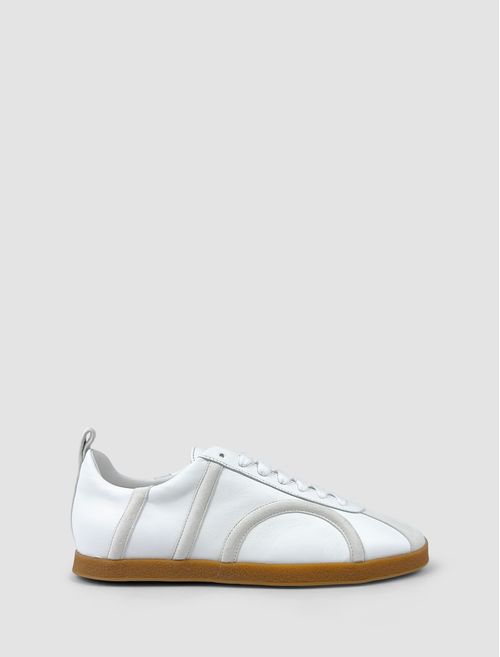 Low leather sneakers