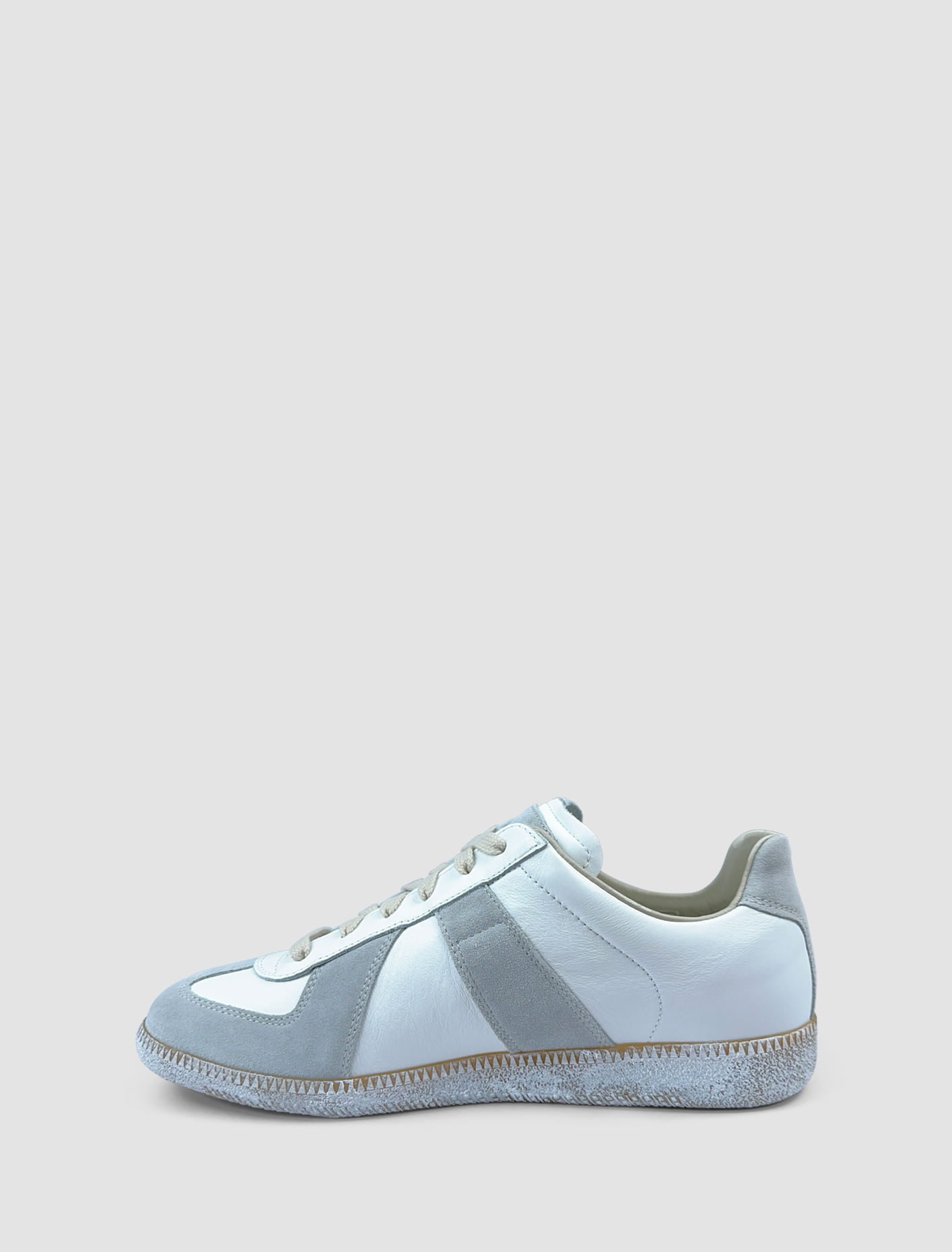 Shop Maison Margiela Replica Sneakers In Off White,honey