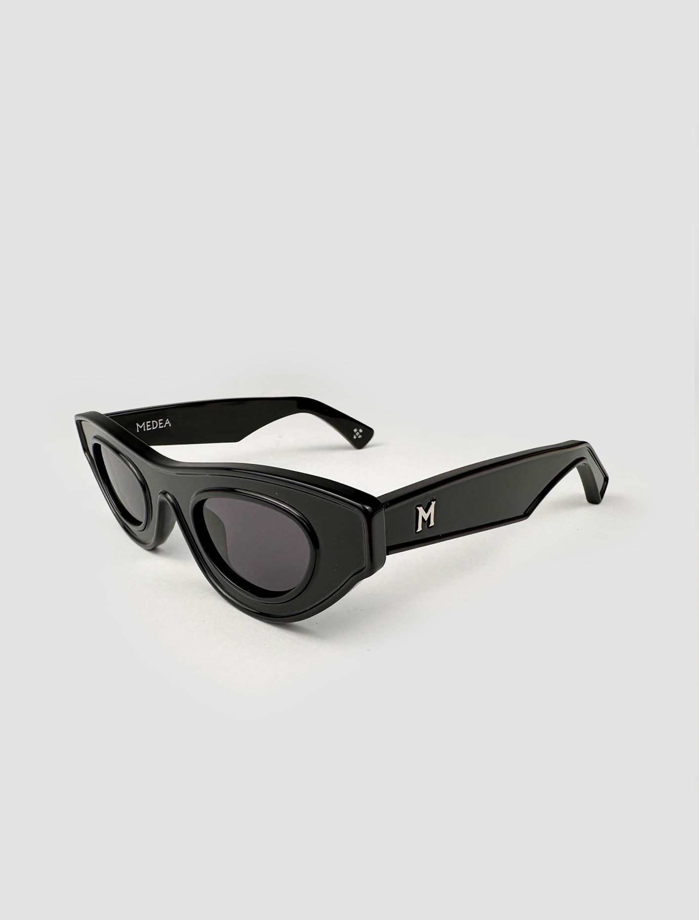 Shop Medea Twister Sunglasses In Black