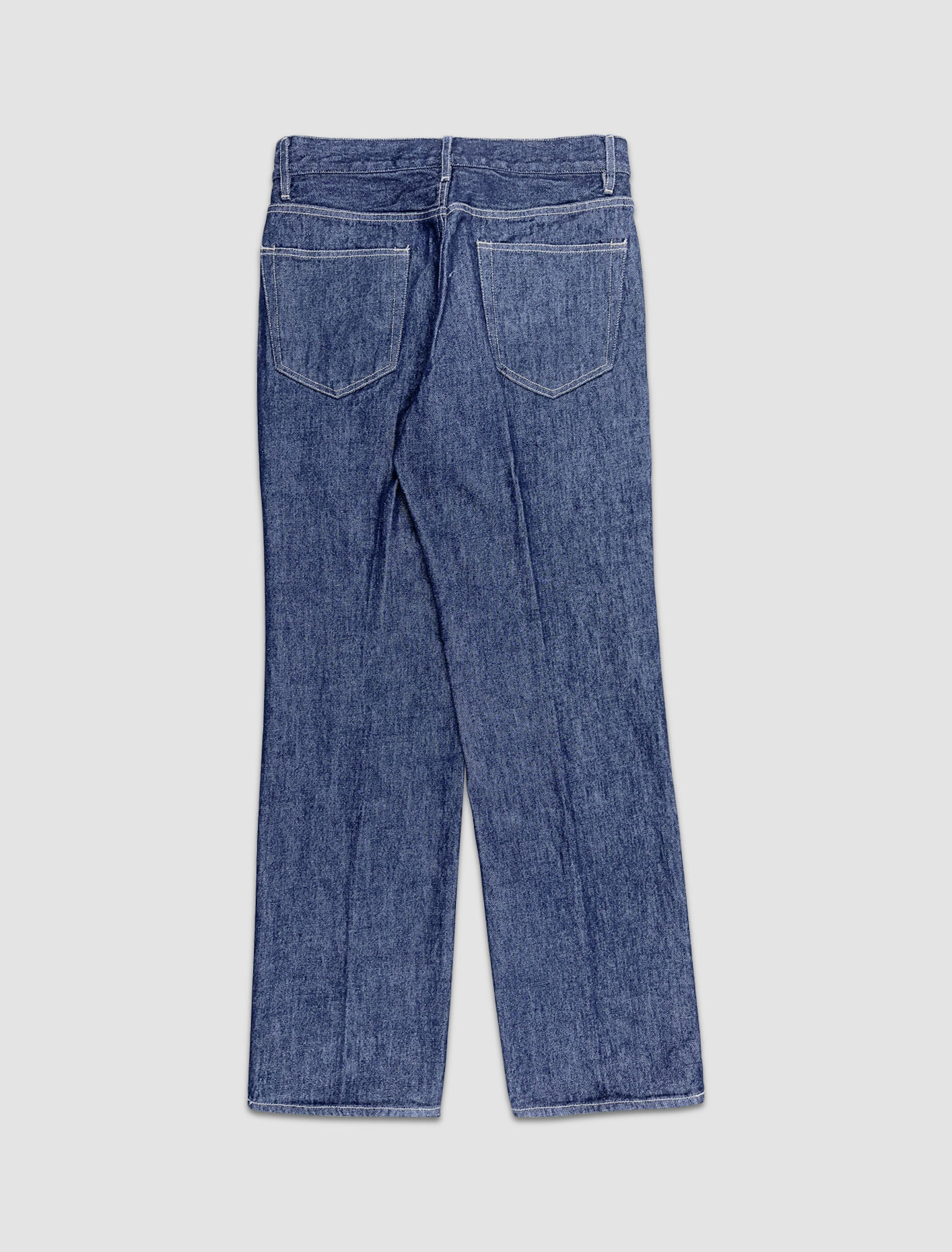 Shop Auralee Hard Twist Denim In Indigo