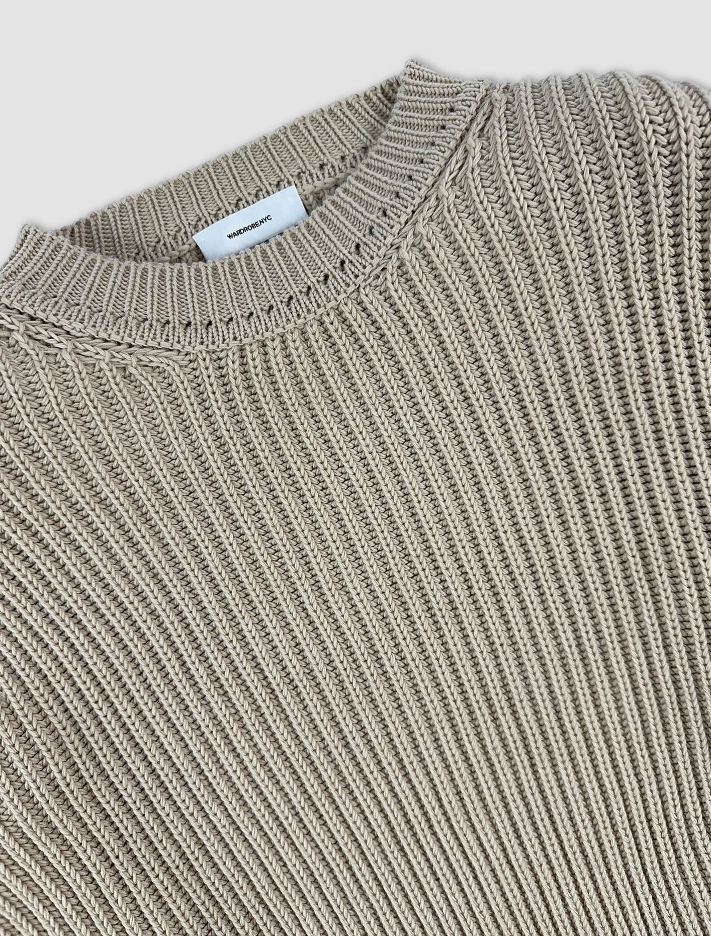 Shop Wardrobe.nyc Hb Knitted Sweater In Beige