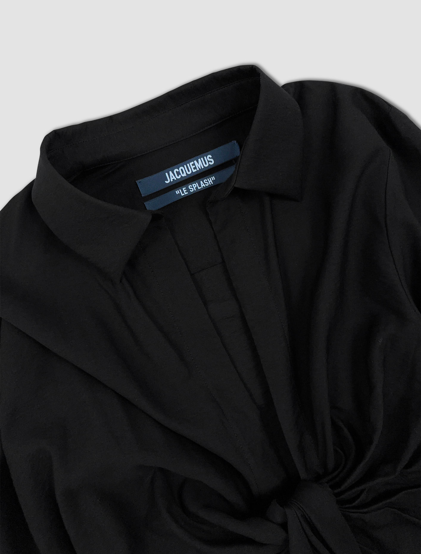 Shop Jacquemus The Bahia Shirt In Black