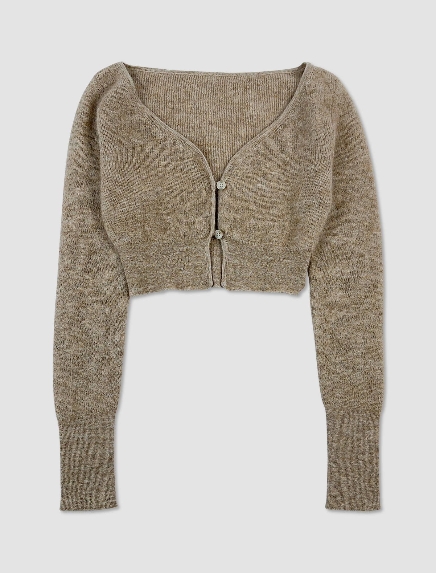 Shop Jacquemus Le Cardigan Alzou In Light Brown