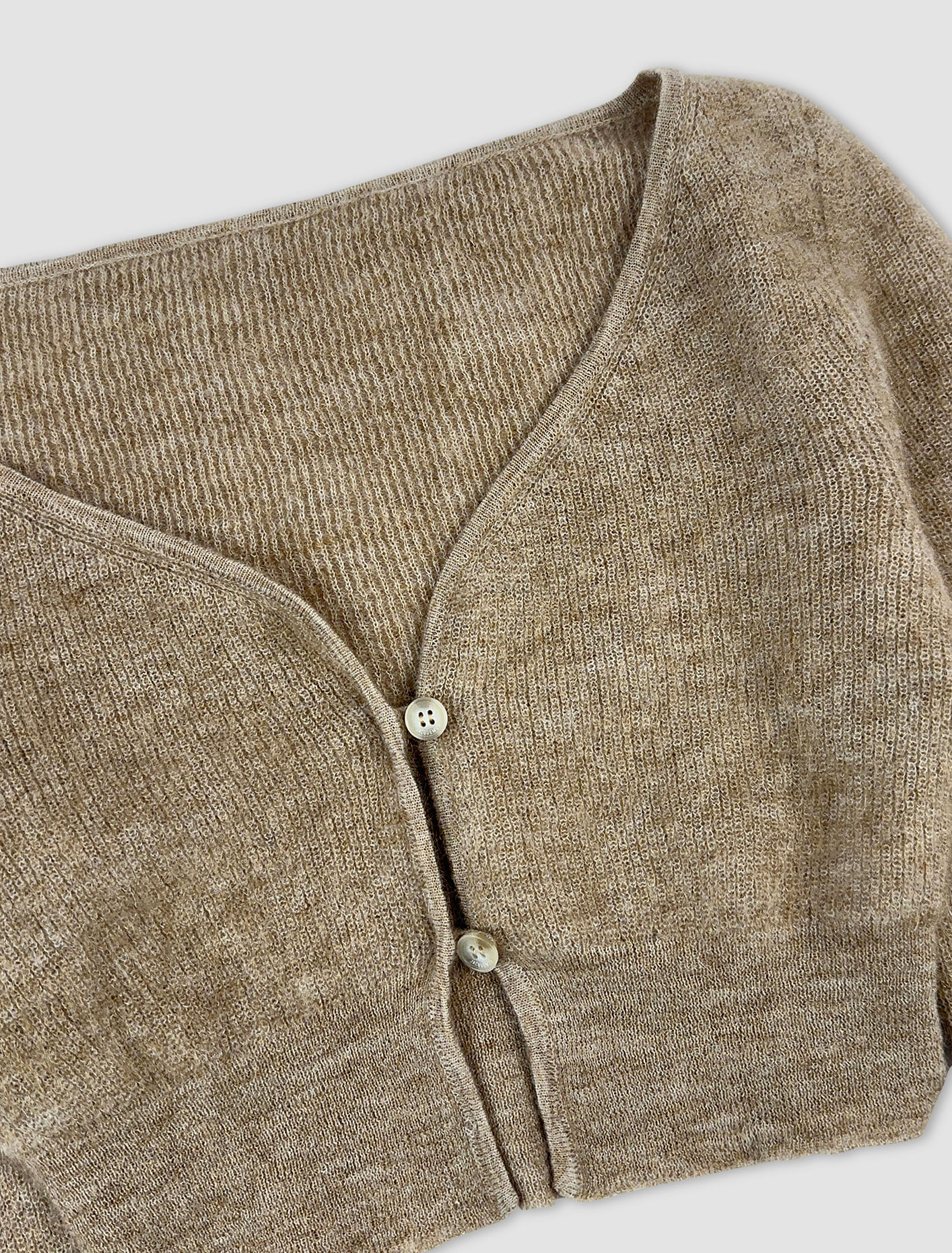 Shop Jacquemus Le Cardigan Alzou In Light Brown