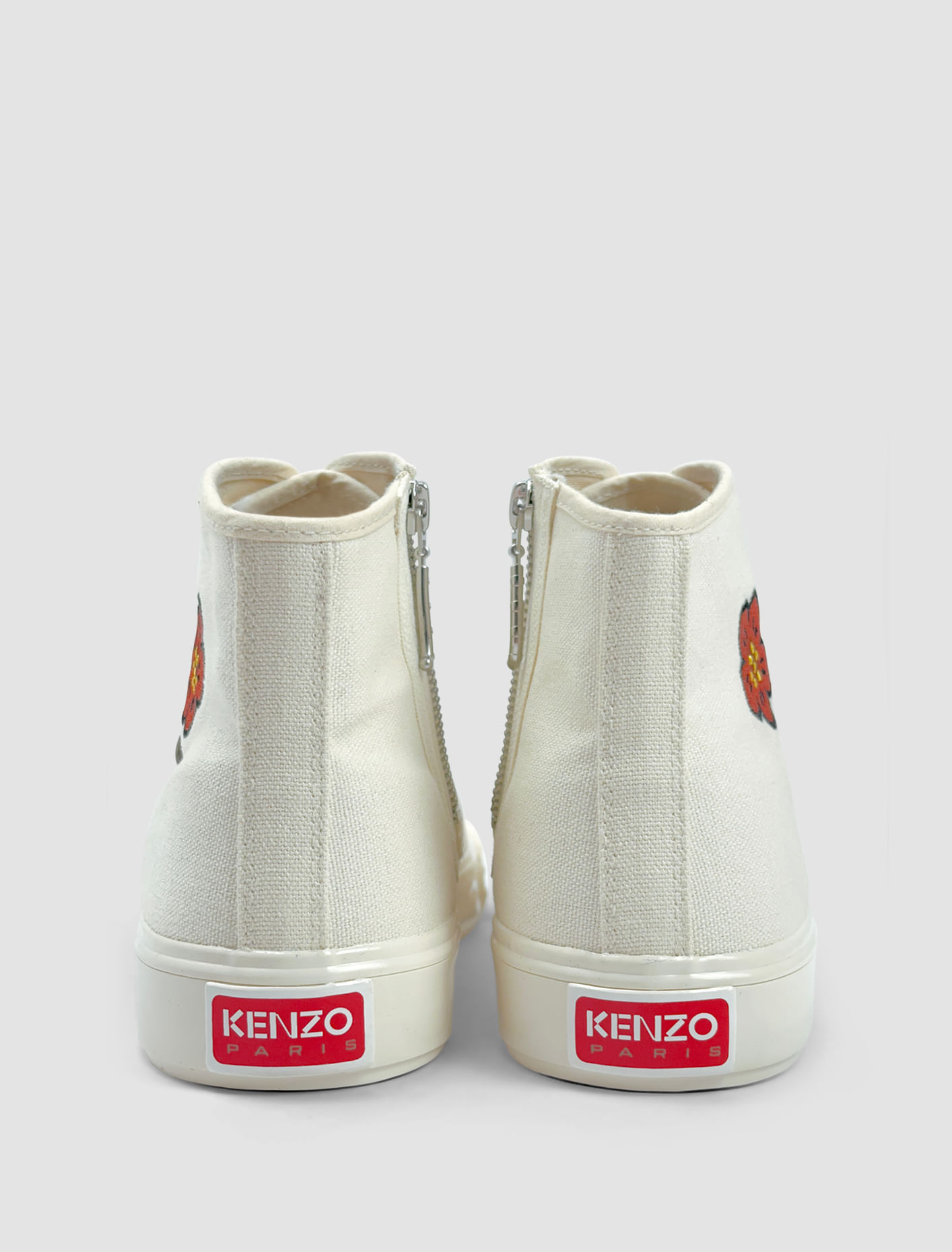 Shop Kenzo Boke Flower Sneakers In Cream