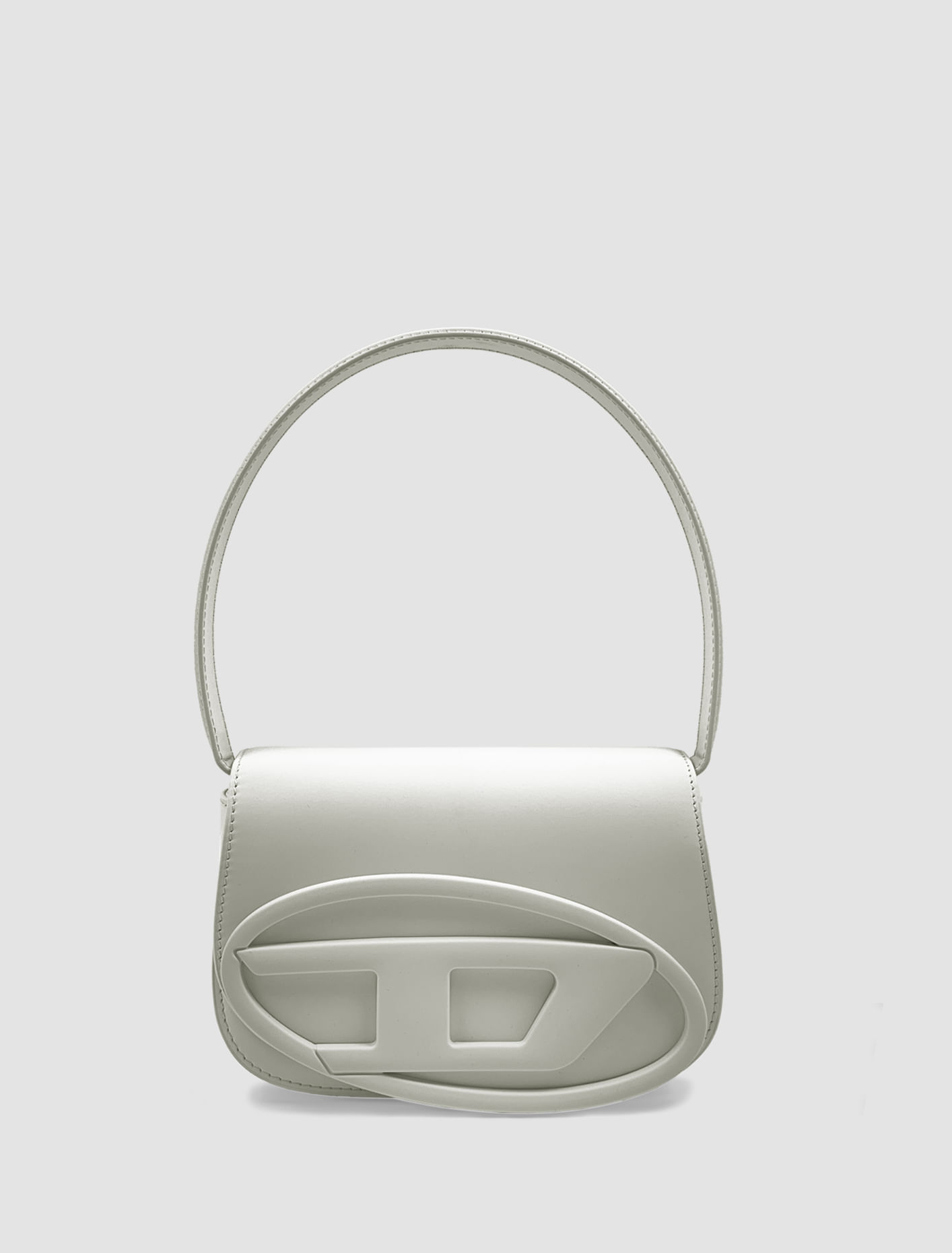 Diesel 1dr Leather Shoulder Bag In White