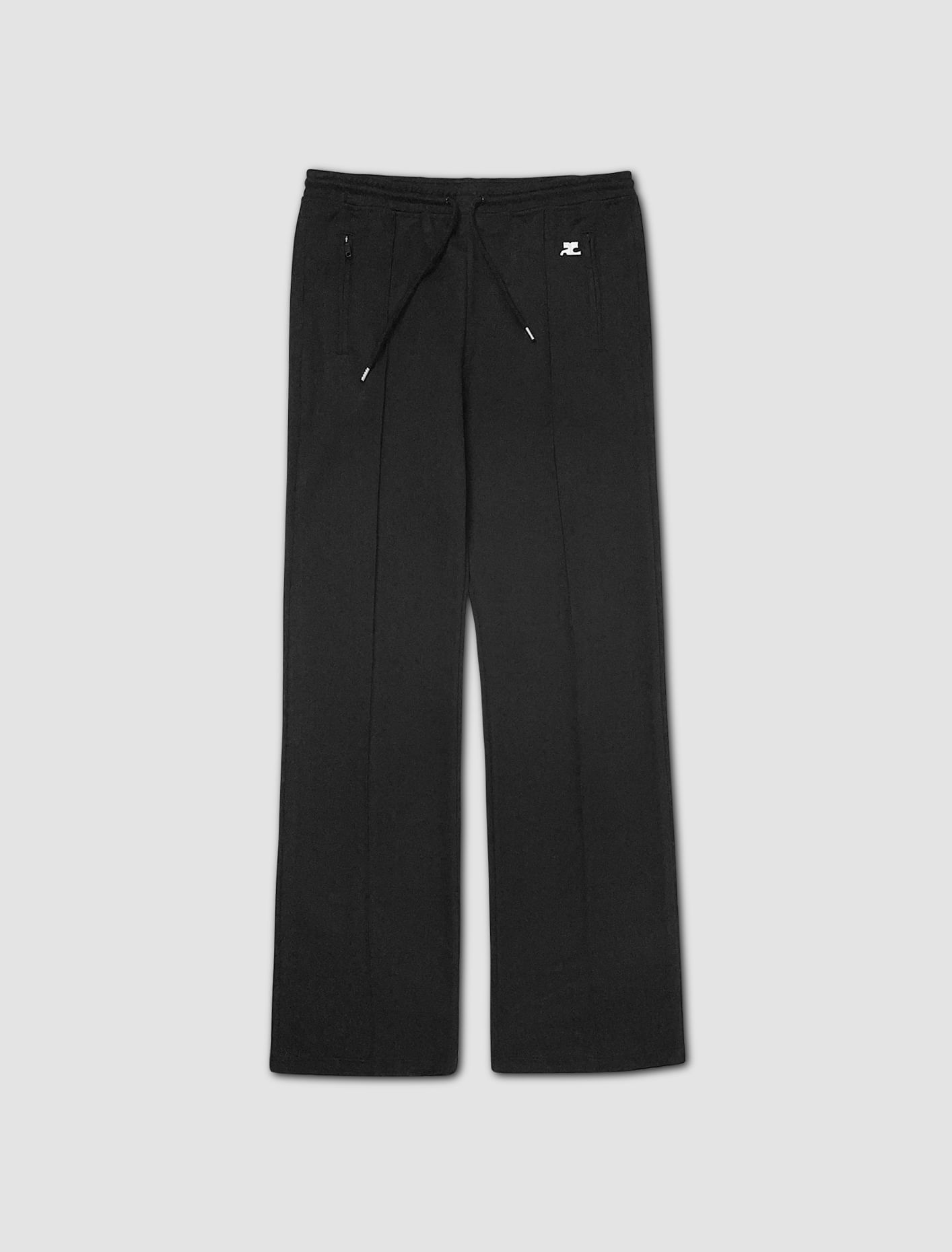 Shop Courrèges Interlock Tracksuit Pants In Nero