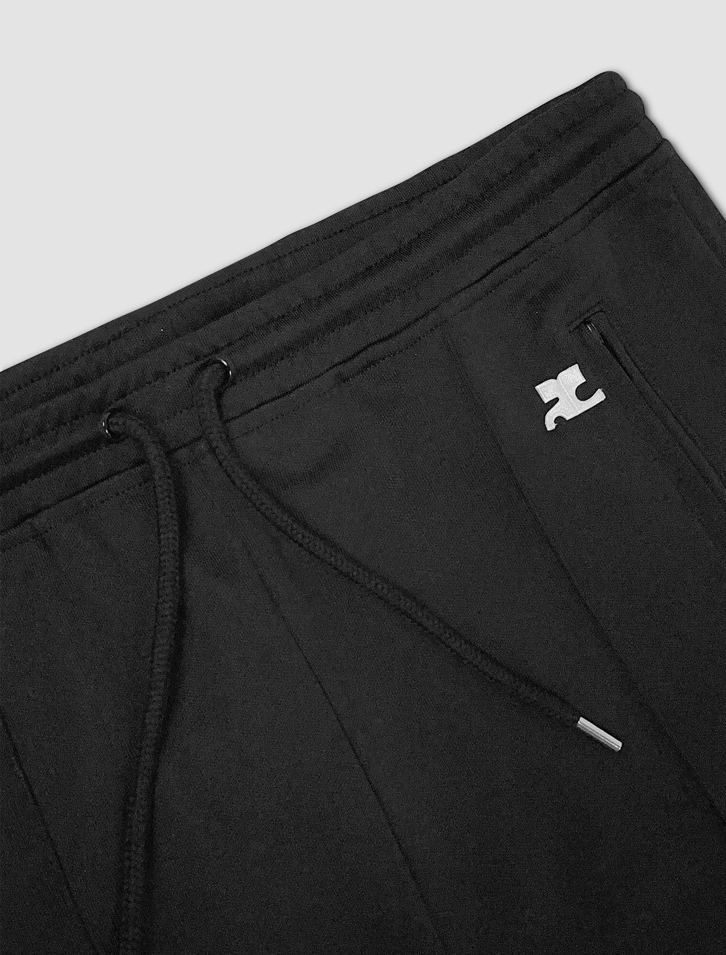 Shop Courrèges Interlock Tracksuit Pants In Nero