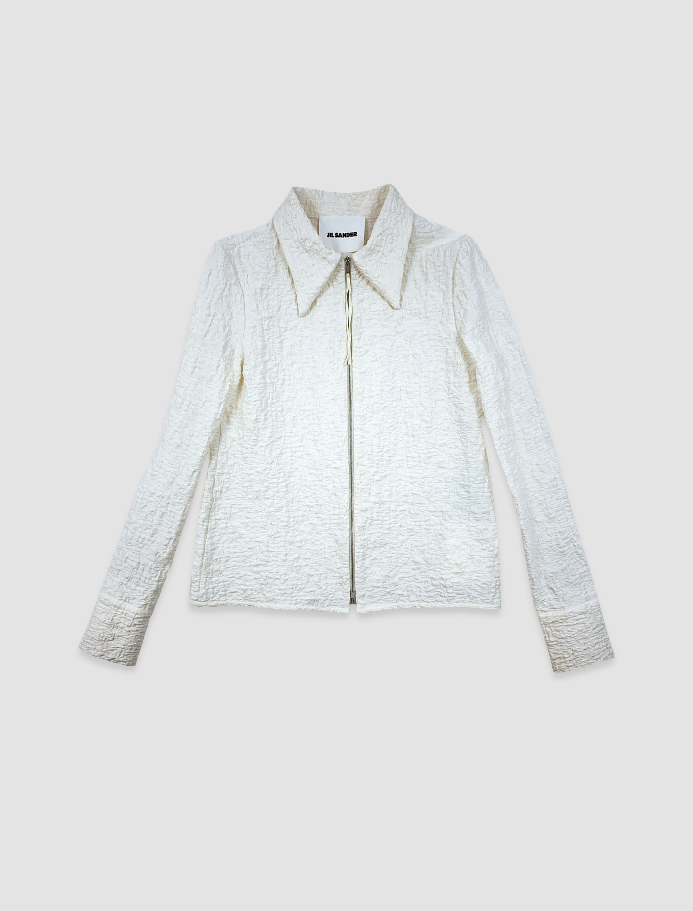 Shop Jil Sander Long-sleeved Shirt In Beige