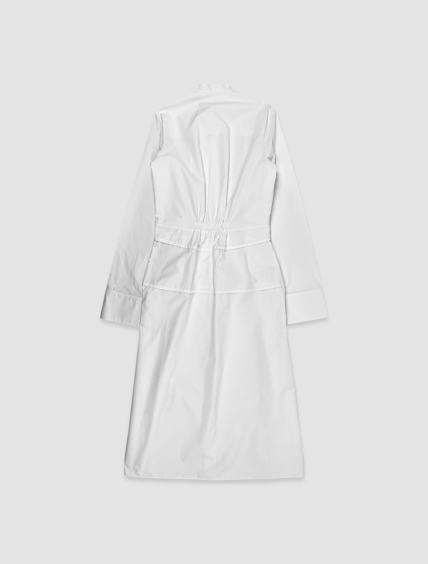 Shop Jil Sander Long Dress In Bianco