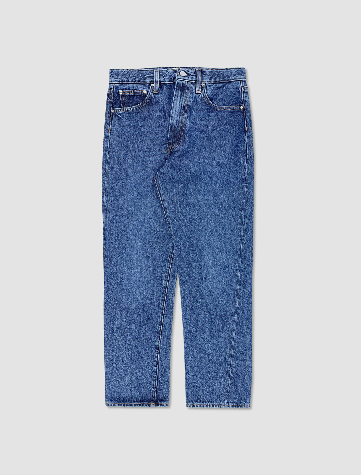 Totême Denim With Bias Stitching In Blue