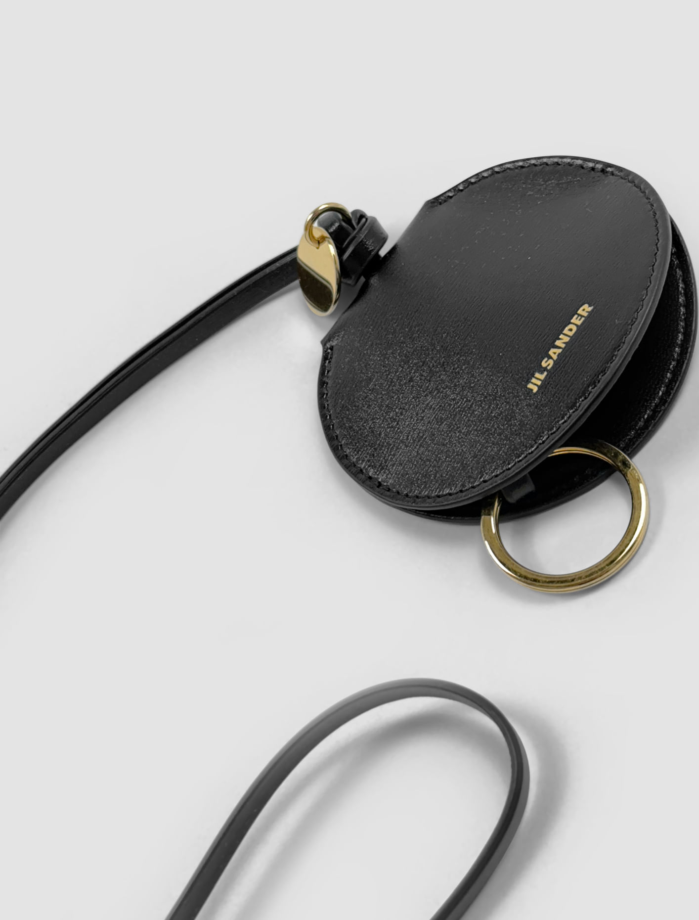 Shop Jil Sander Keyring In Black