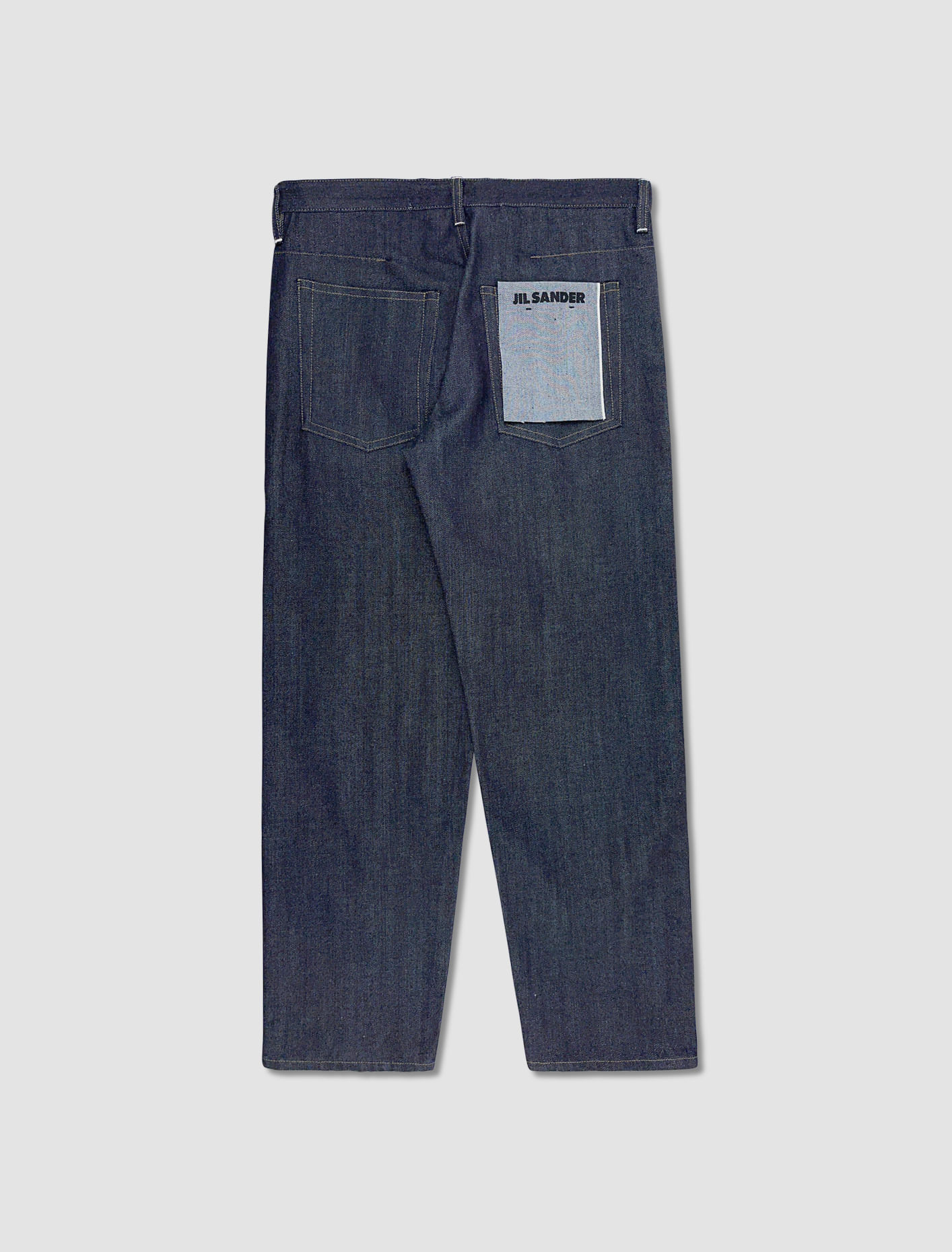 Shop Jil Sander Denim Trousers In Blu