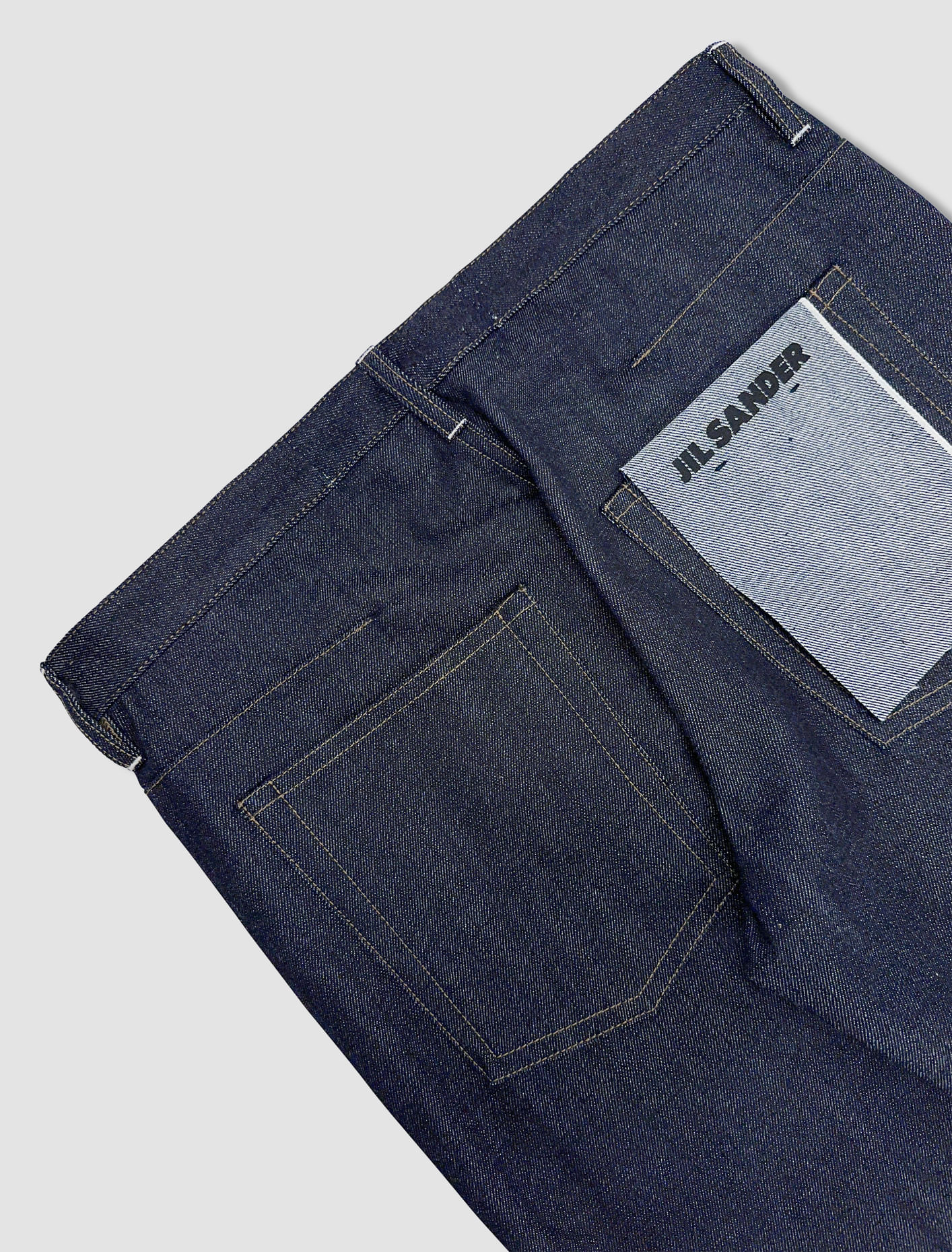 Shop Jil Sander Denim Trousers In Blu