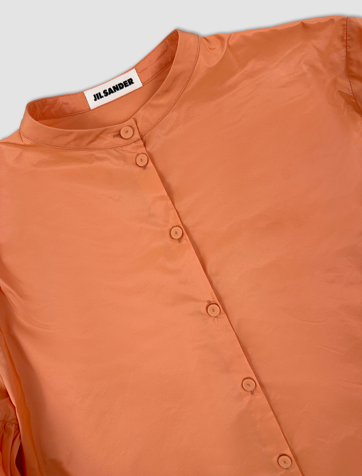 Shop Jil Sander Long Gathered Sleeves Shirt In Rosa