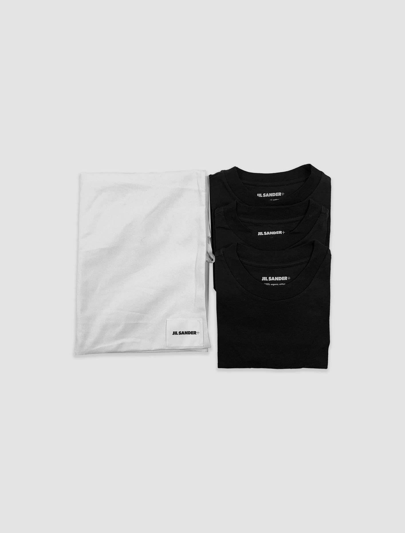 Shop Jil Sander 3-pack Short-sleeved T-shirt Set In Nero