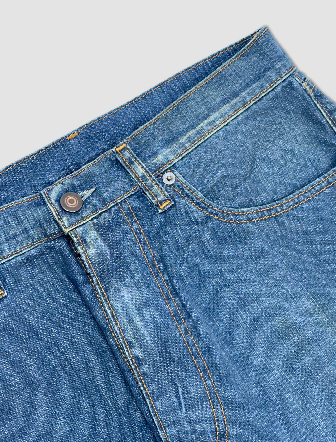 Shop Maison Margiela Turn-up Jeans In Blu