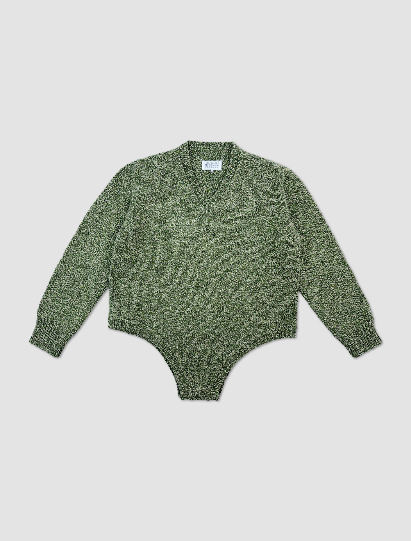 Shop Maison Margiela V-neck Cardigan In Verde