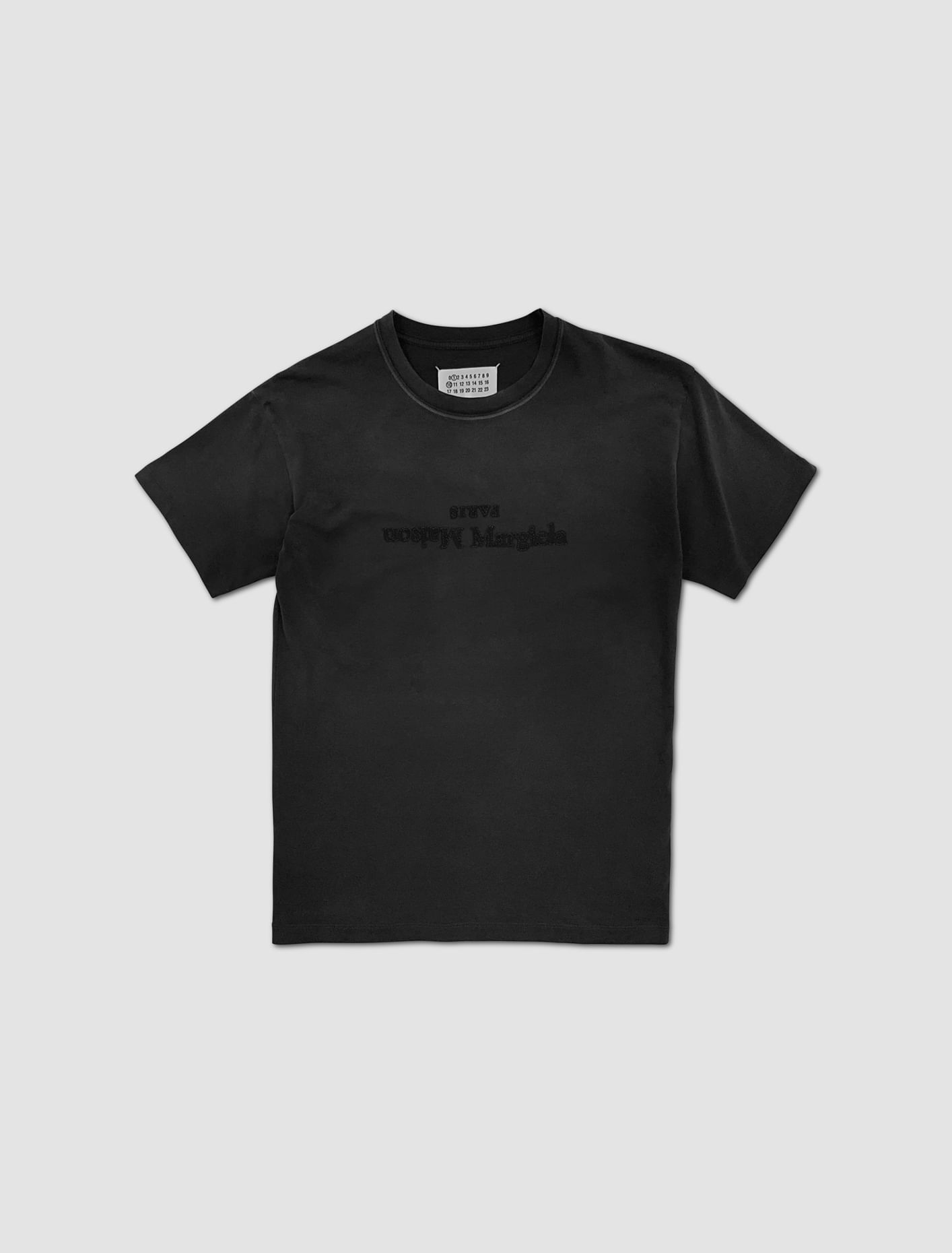 Shop Maison Margiela Reverse Logo T-shirt In Black