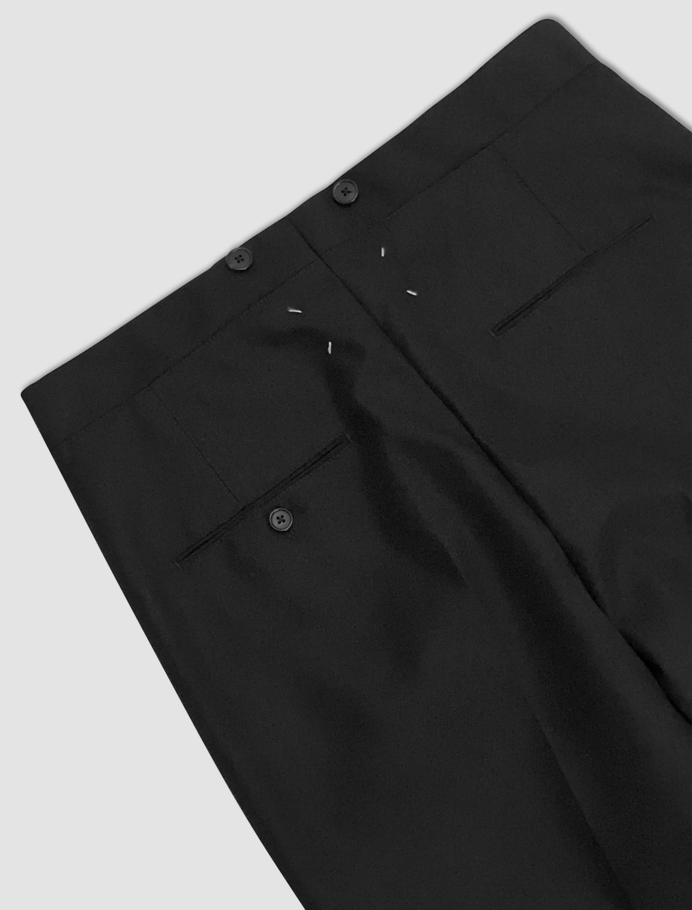 Shop Maison Margiela Trousers Embroidered With Logo In Nero